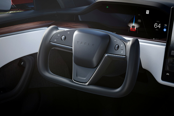 Tesla Model S Plaid interior view