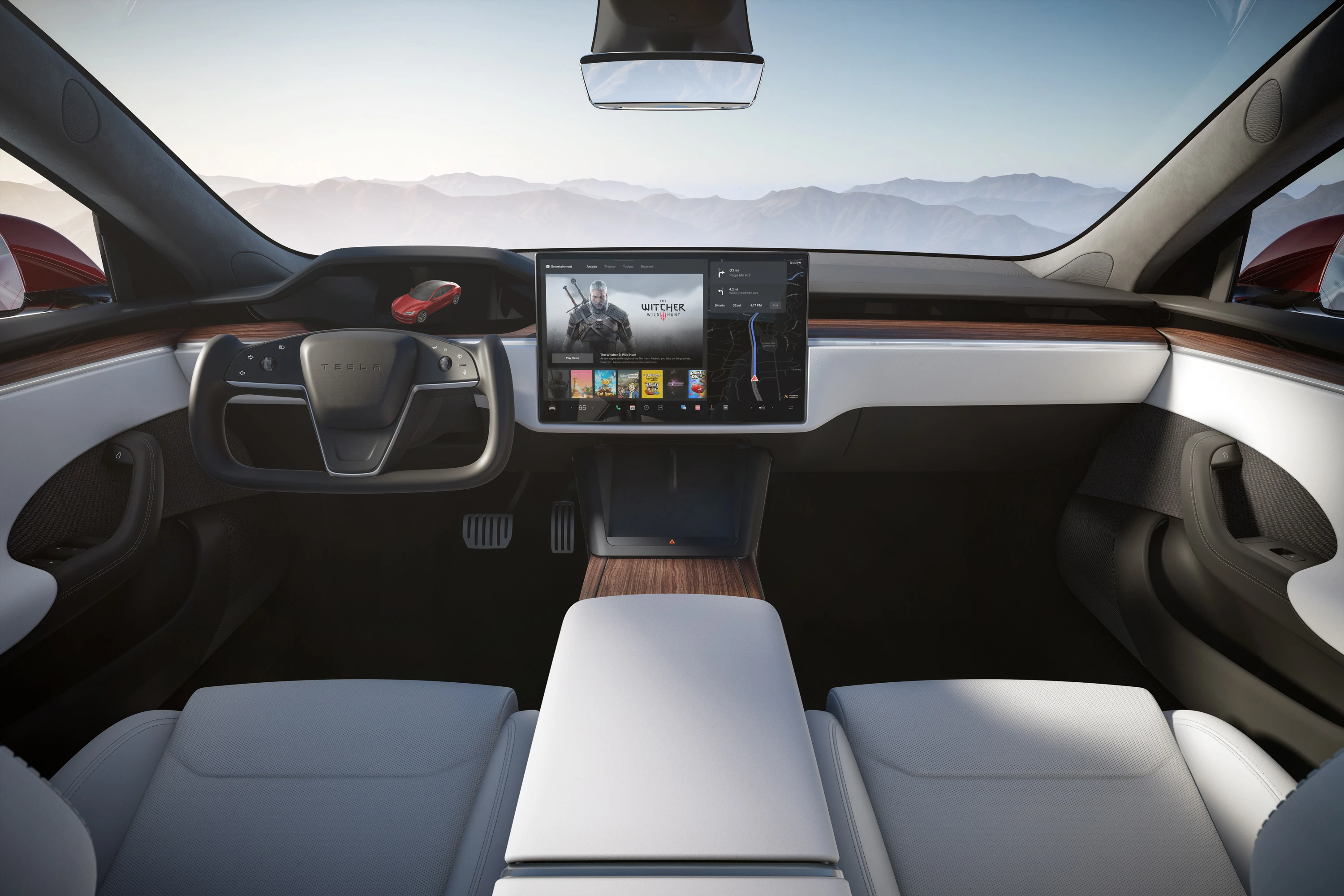 Tesla Model S Plaid (GEN1) interior view