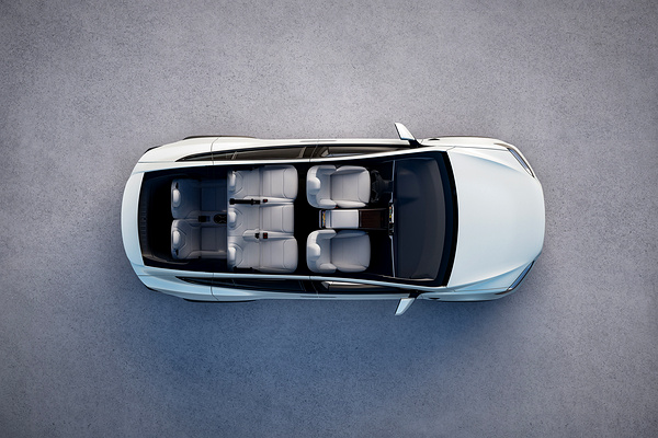 Tesla Model X seats view