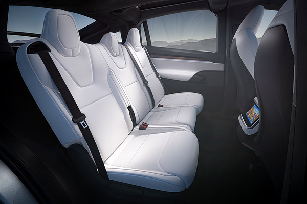 Tesla Model X secondrowseats view