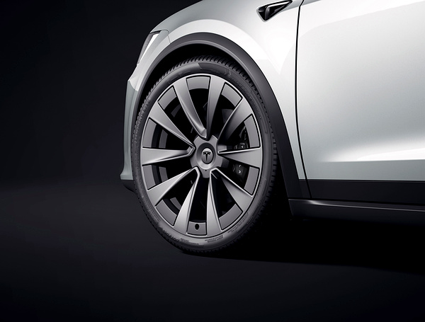 Tesla Model X wheels view