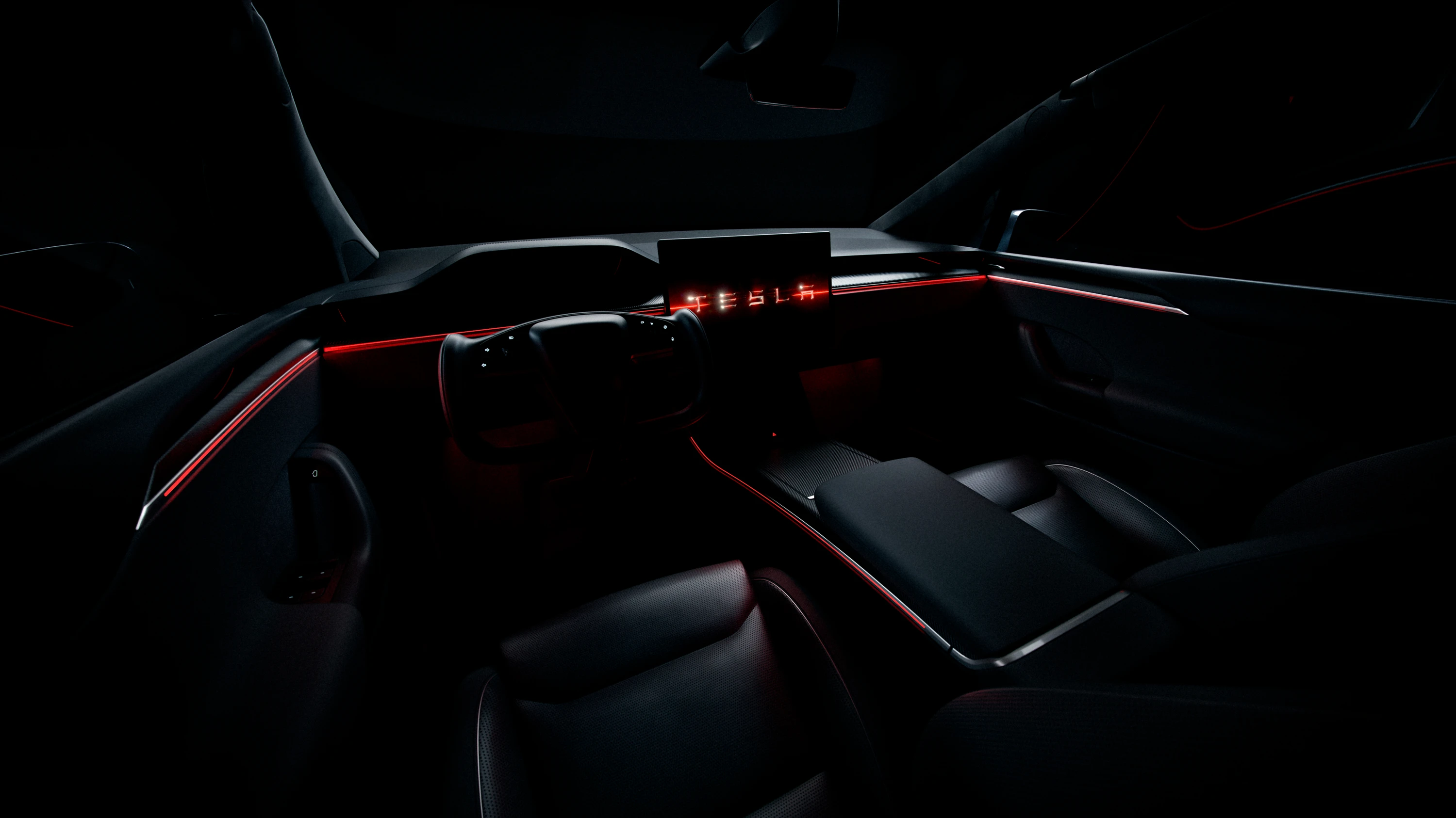 Tesla Model X AWD interior view
