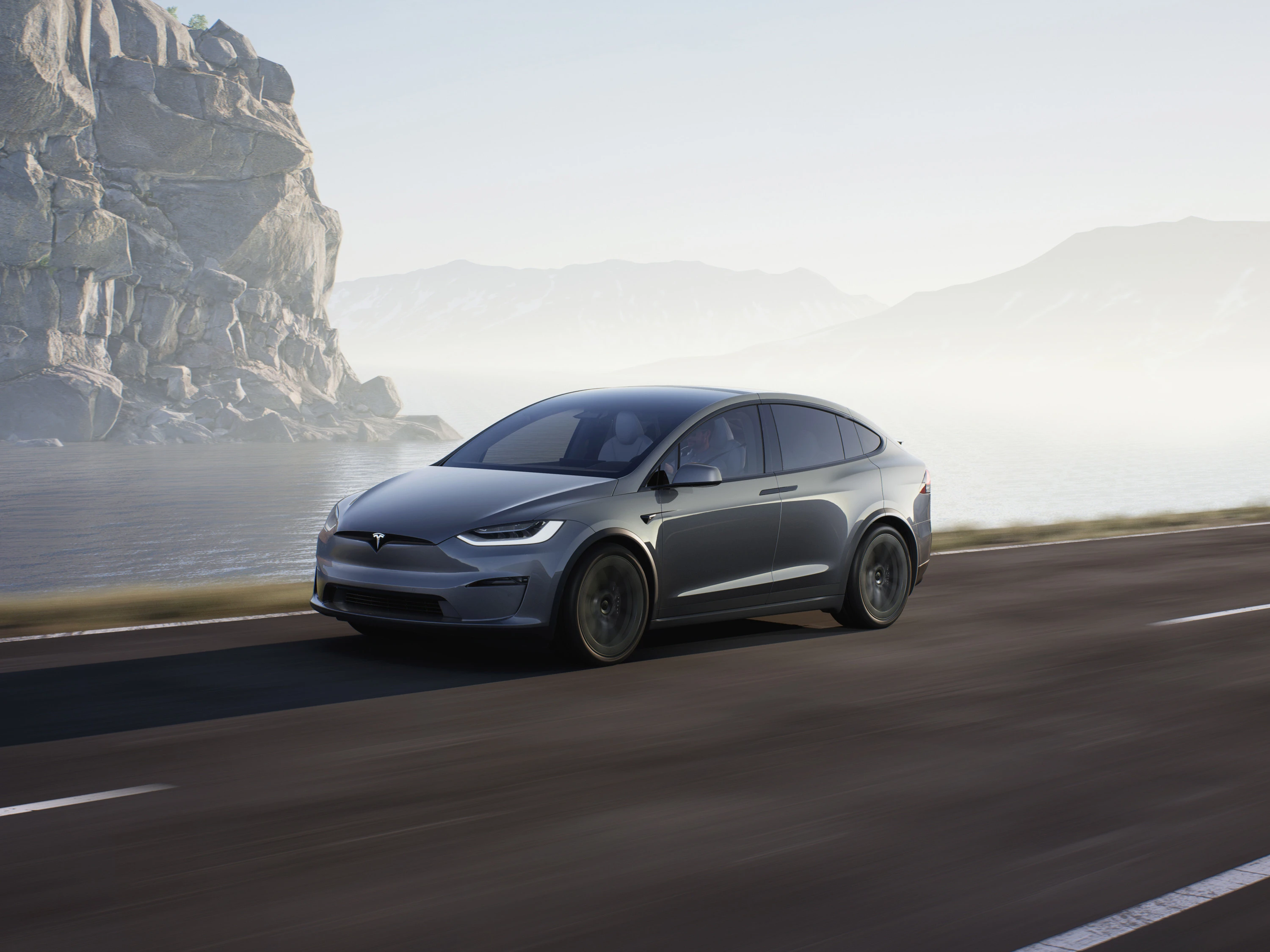 Tesla Model X Plaid exterior view