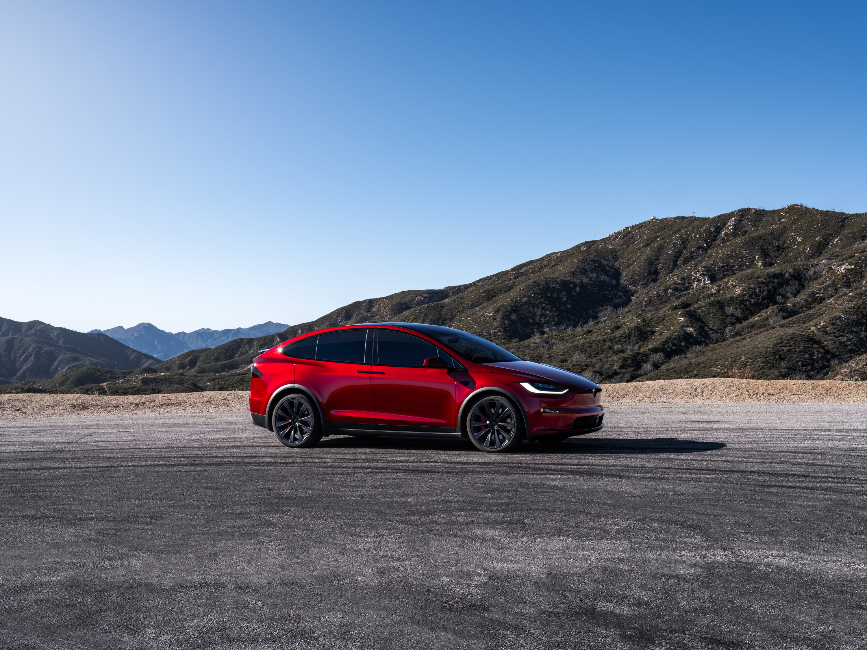 Tesla Model X Plaid electric vehicle exterior