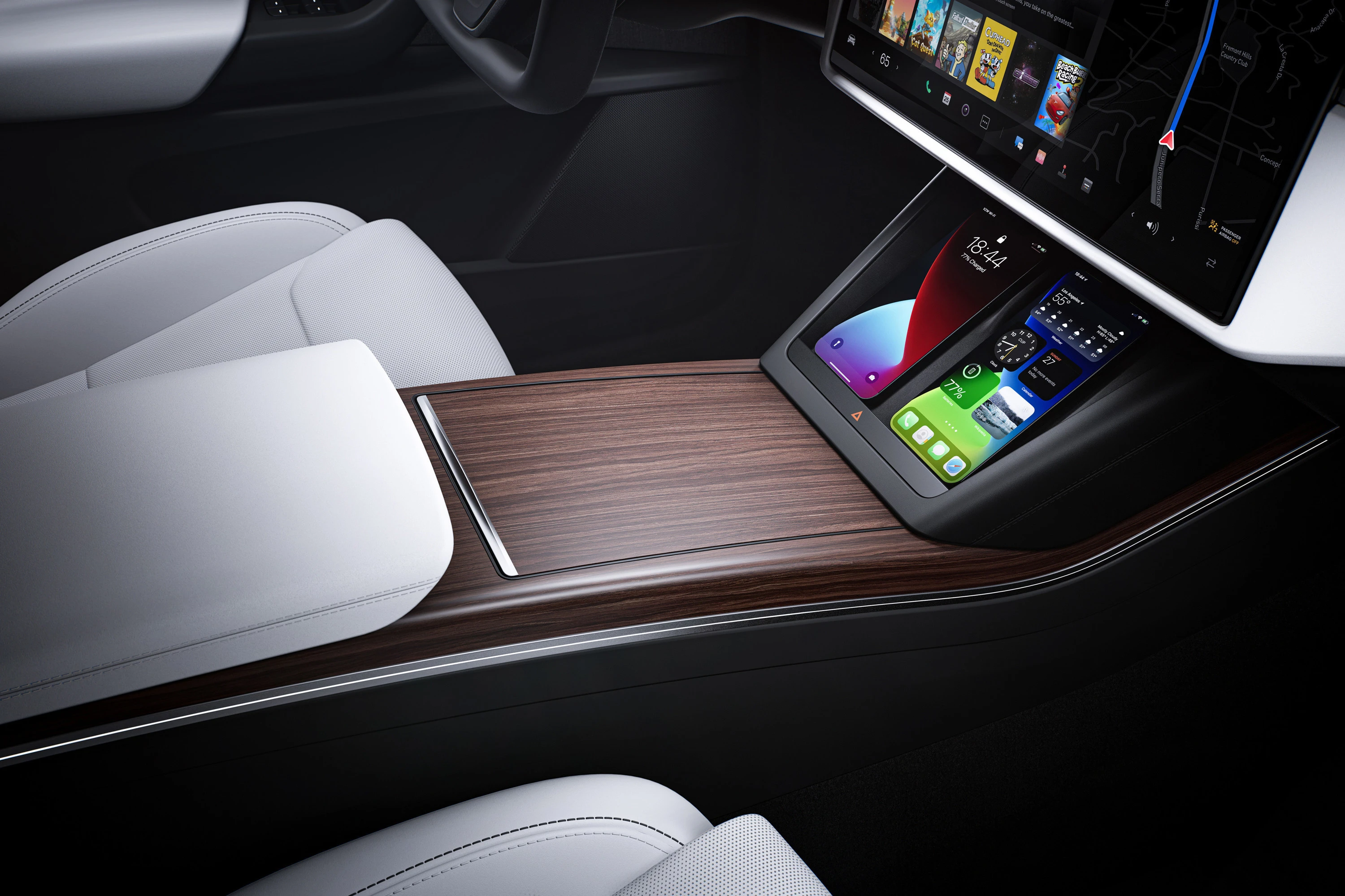 Tesla Model X Standard Range interior view