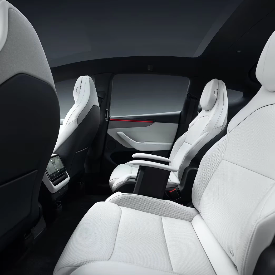 Tesla Model Y L secondrowseats view