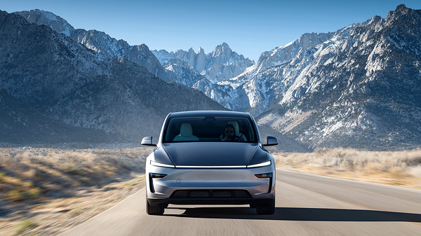 Tesla Model Y Long Range RWD headlights view