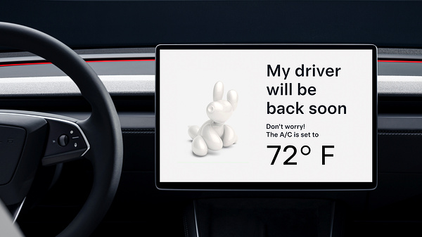 Tesla Model Y Long Range RWD screens view