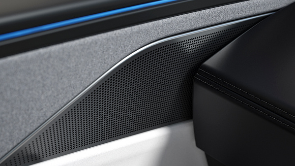 Tesla Model Y Long Range RWD speakers view