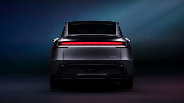 Tesla Model Y Long Range RWD taillights view