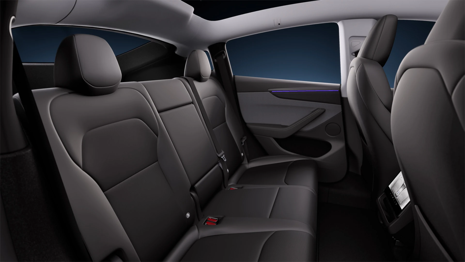 Tesla Model Y Performance secondrowseats view