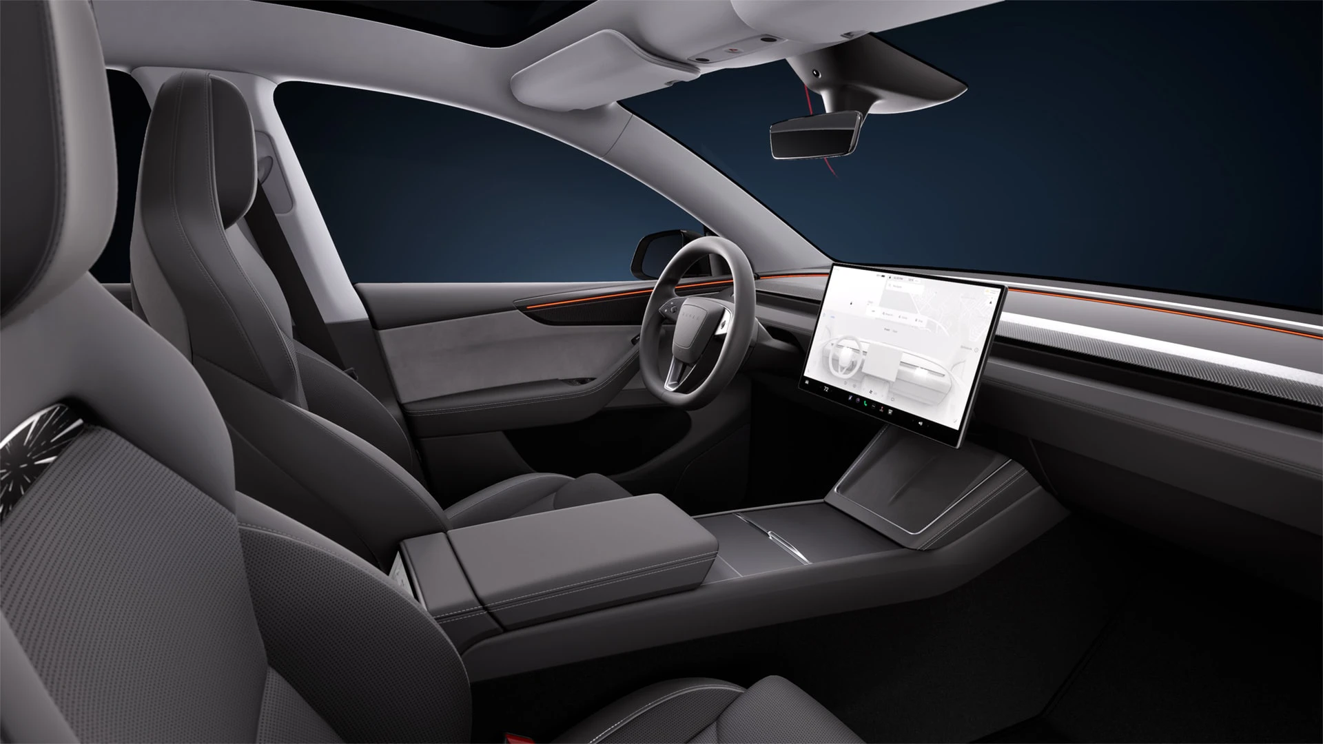 Tesla Model Y Performance interior view