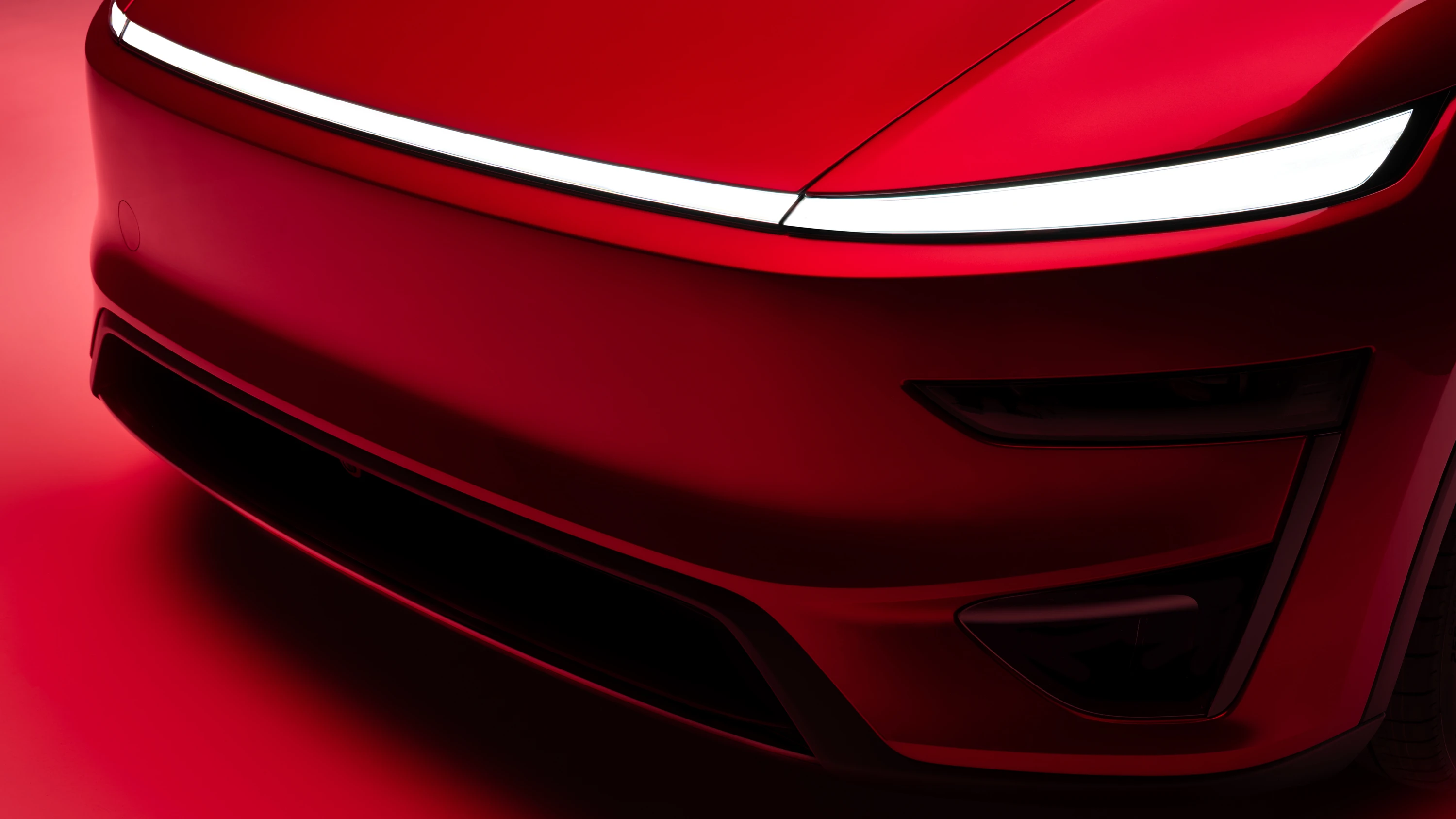 Tesla Model Y Performance headlights view
