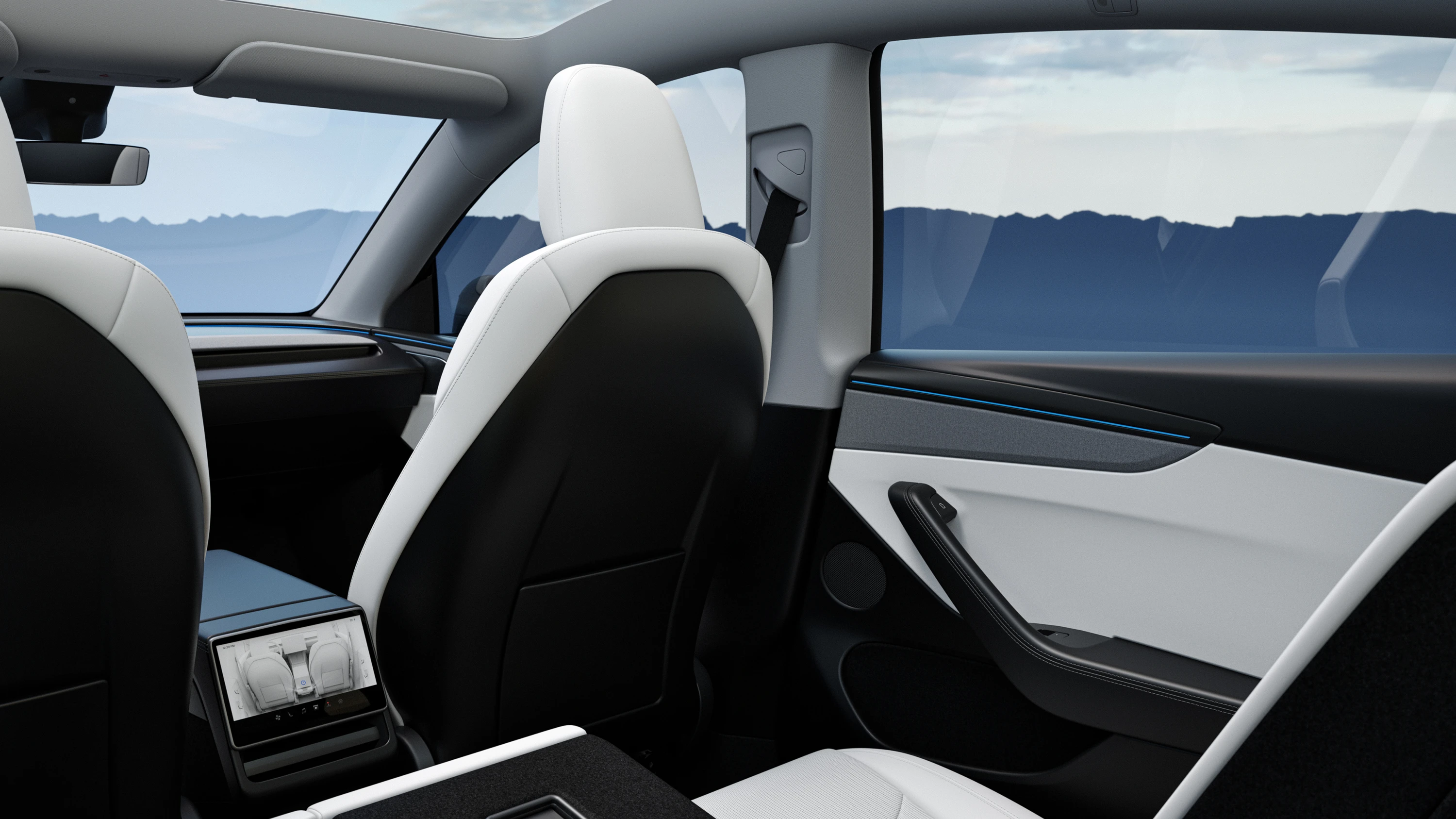 Tesla Model Y Premium AWD interior view