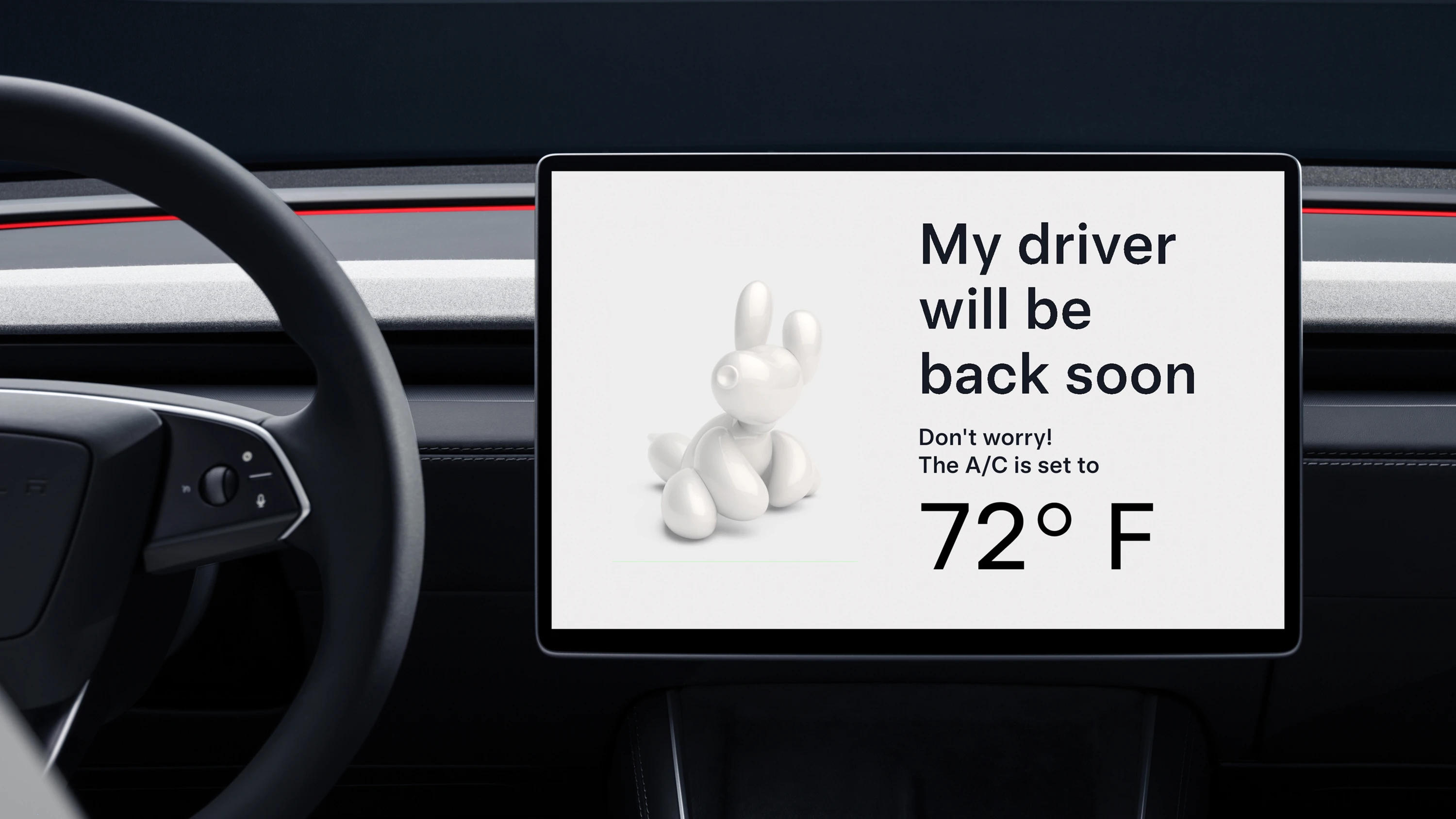 Tesla Model Y Premium AWD screens view