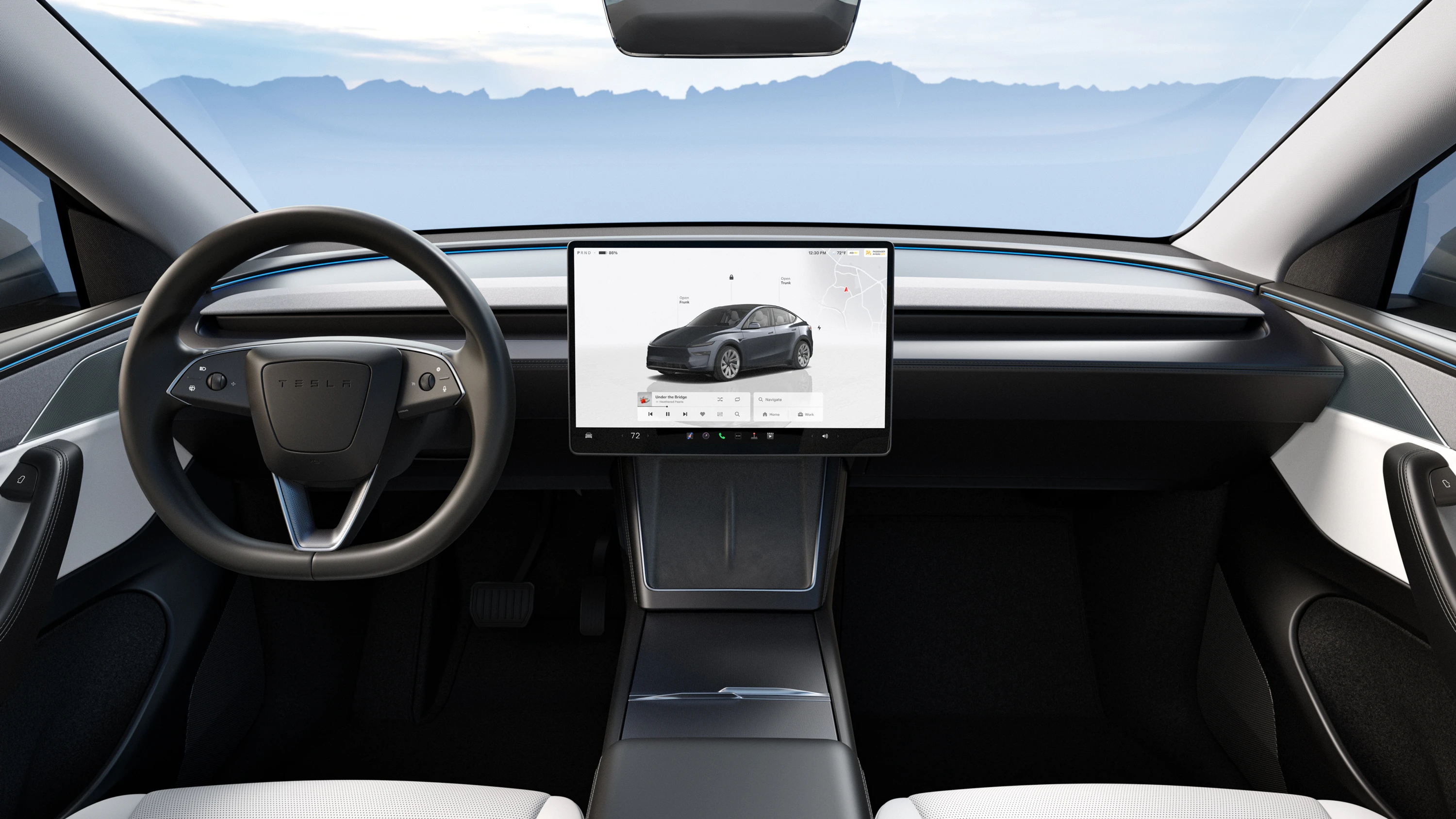 Tesla Model Y RWD interior view