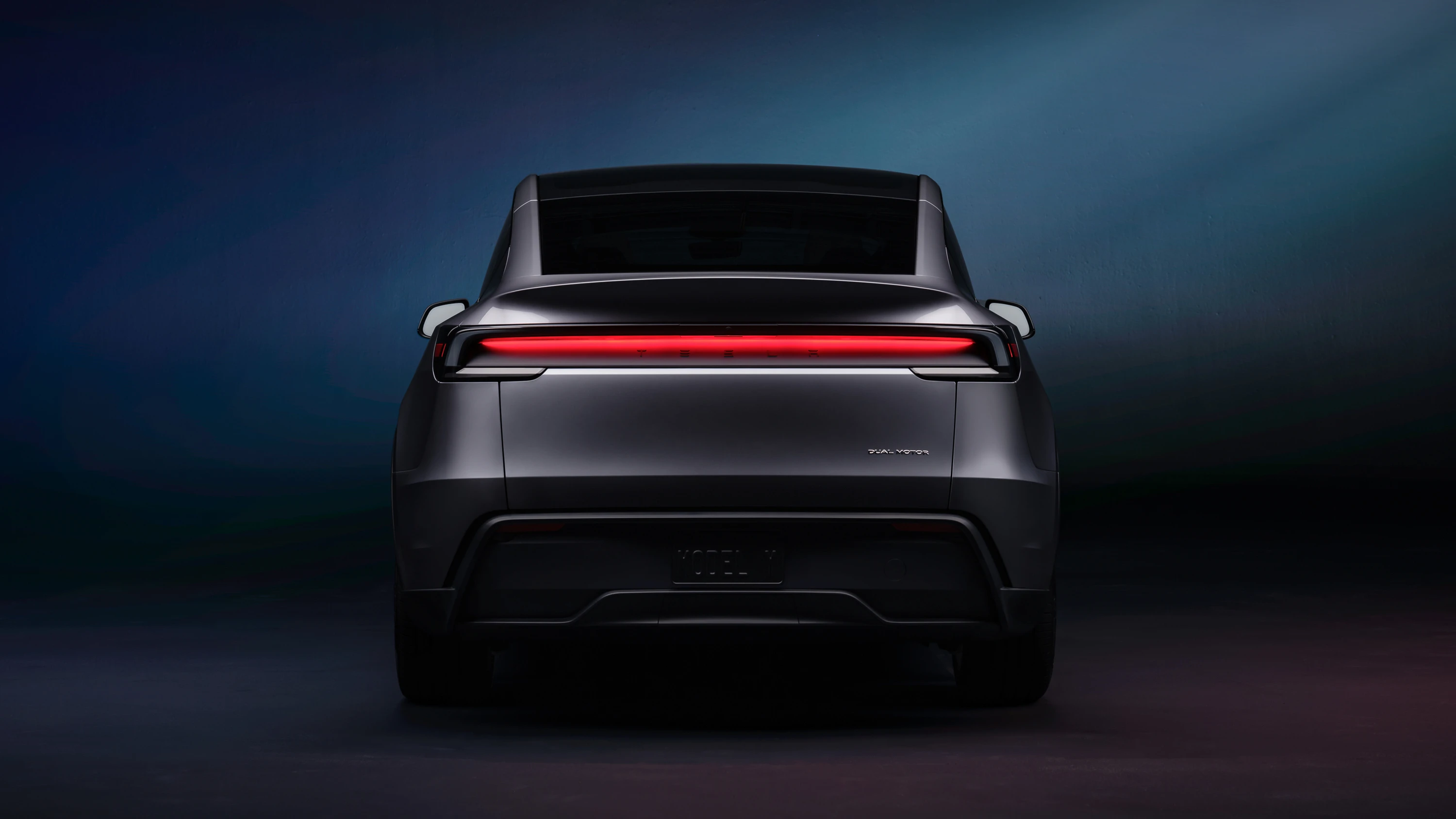 Tesla Model Y RWD taillights view