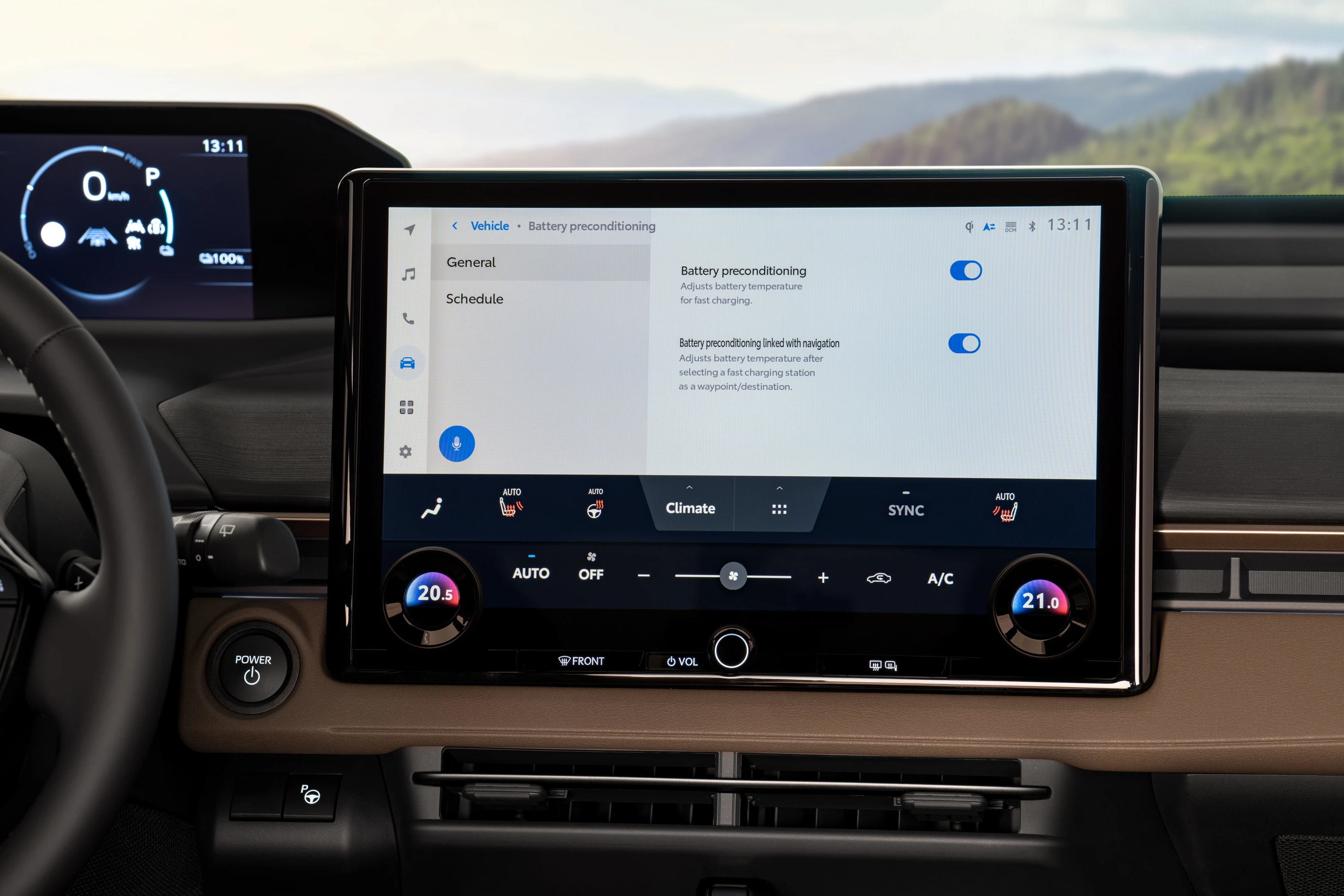 Toyota bZ4X Touring AWD screens view