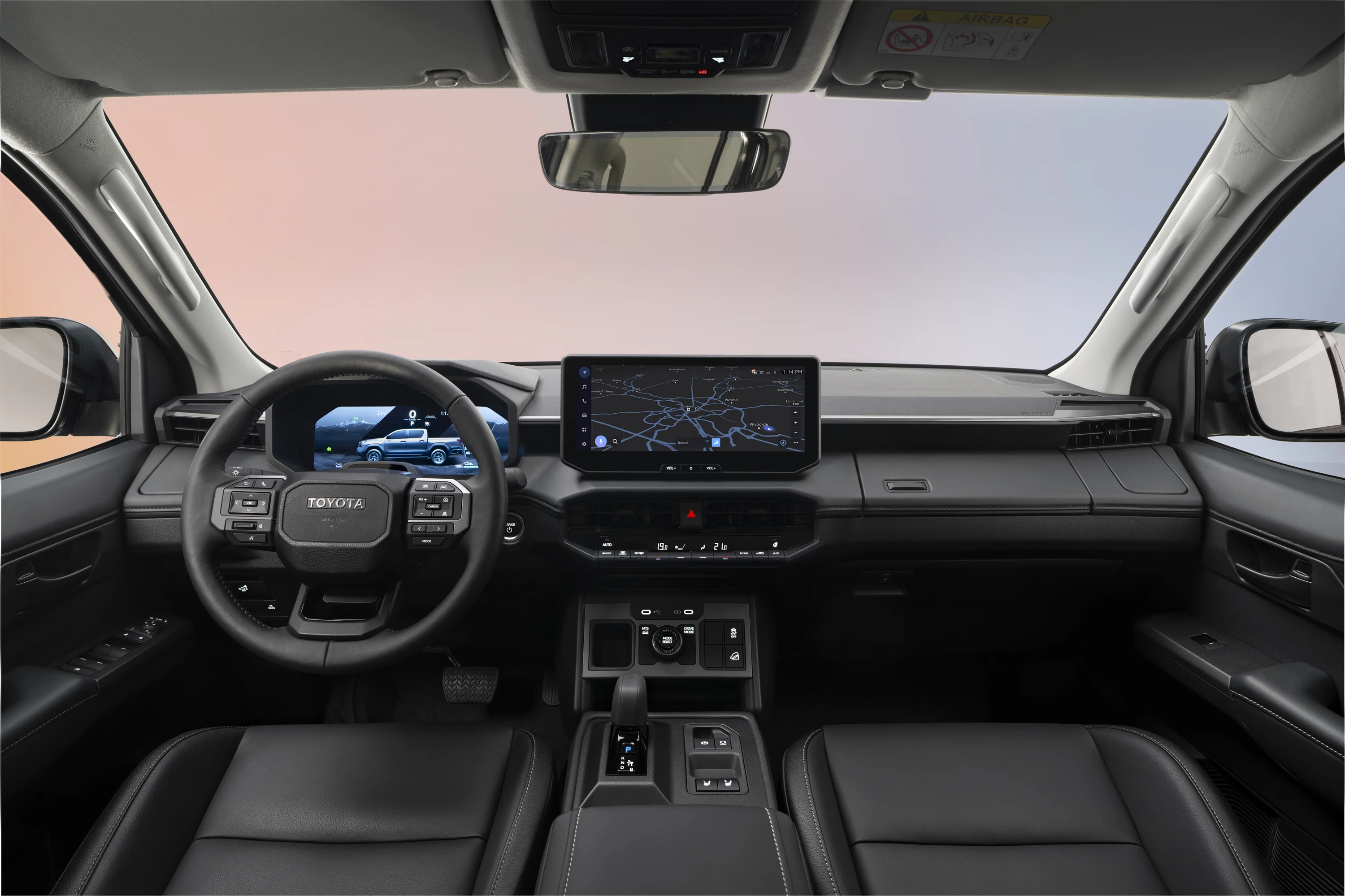 Toyota Hilux BEV interior view