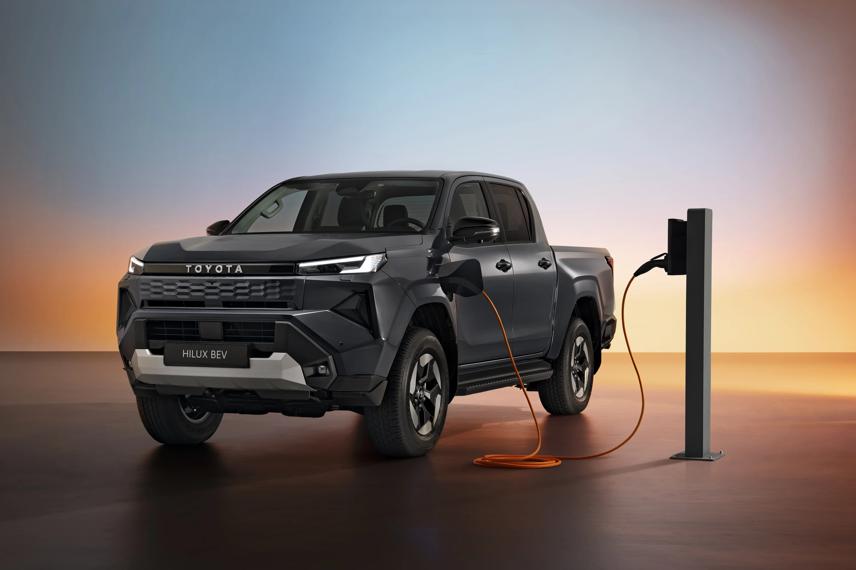Toyota Hilux BEV charging view