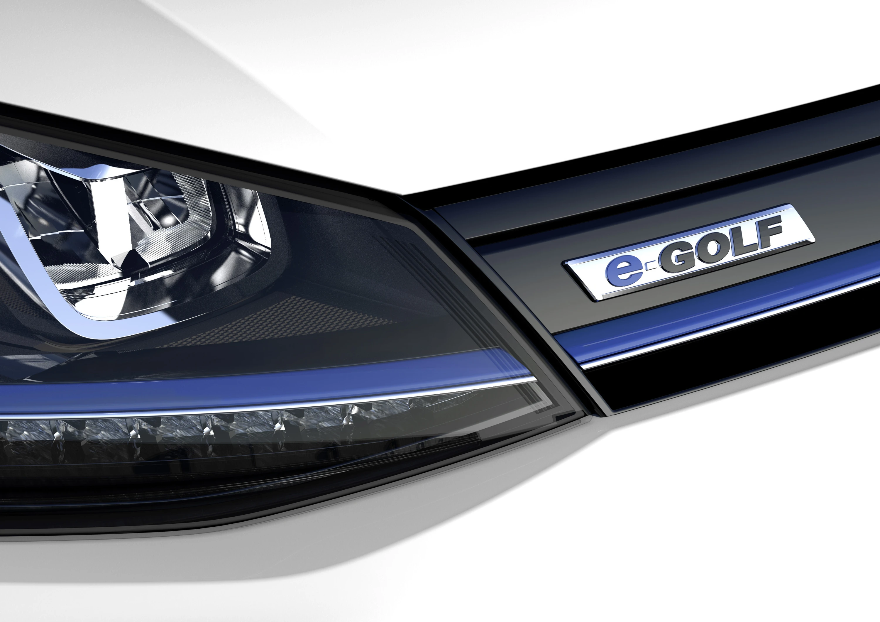 Volkswagen e-Golf 24.2 kWh headlights view