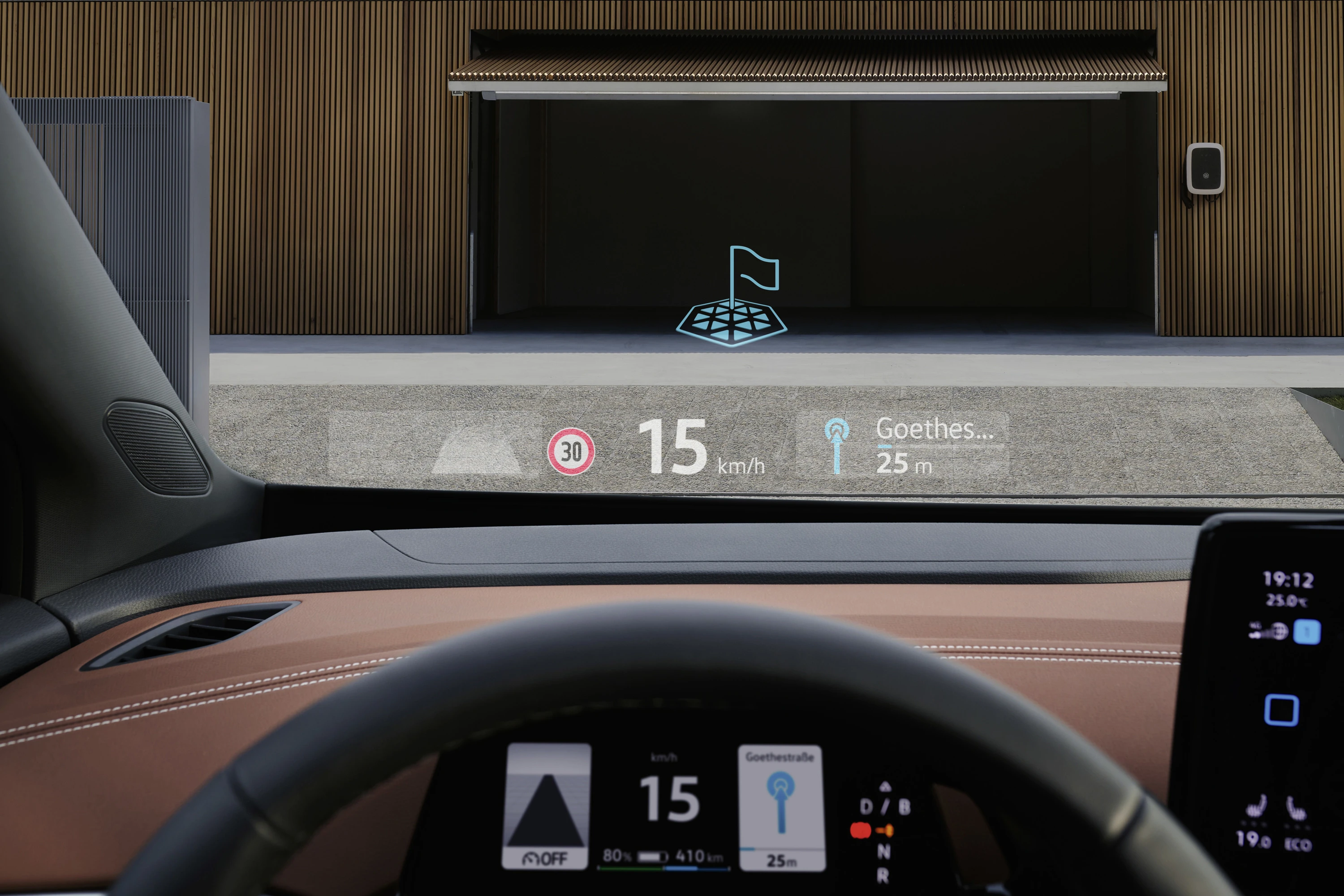 Volkswagen ID.4 Pure (GEN1) headupdisplay view
