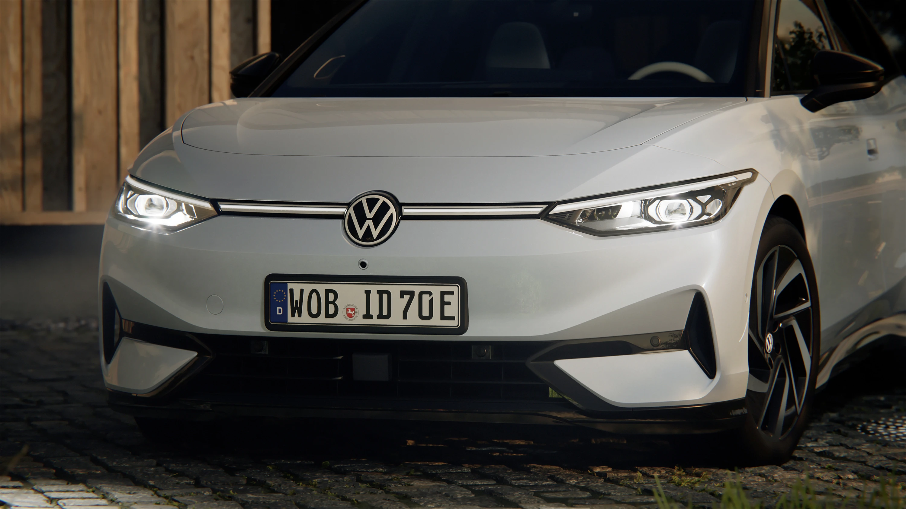 Volkswagen ID.7 Pure headlights view