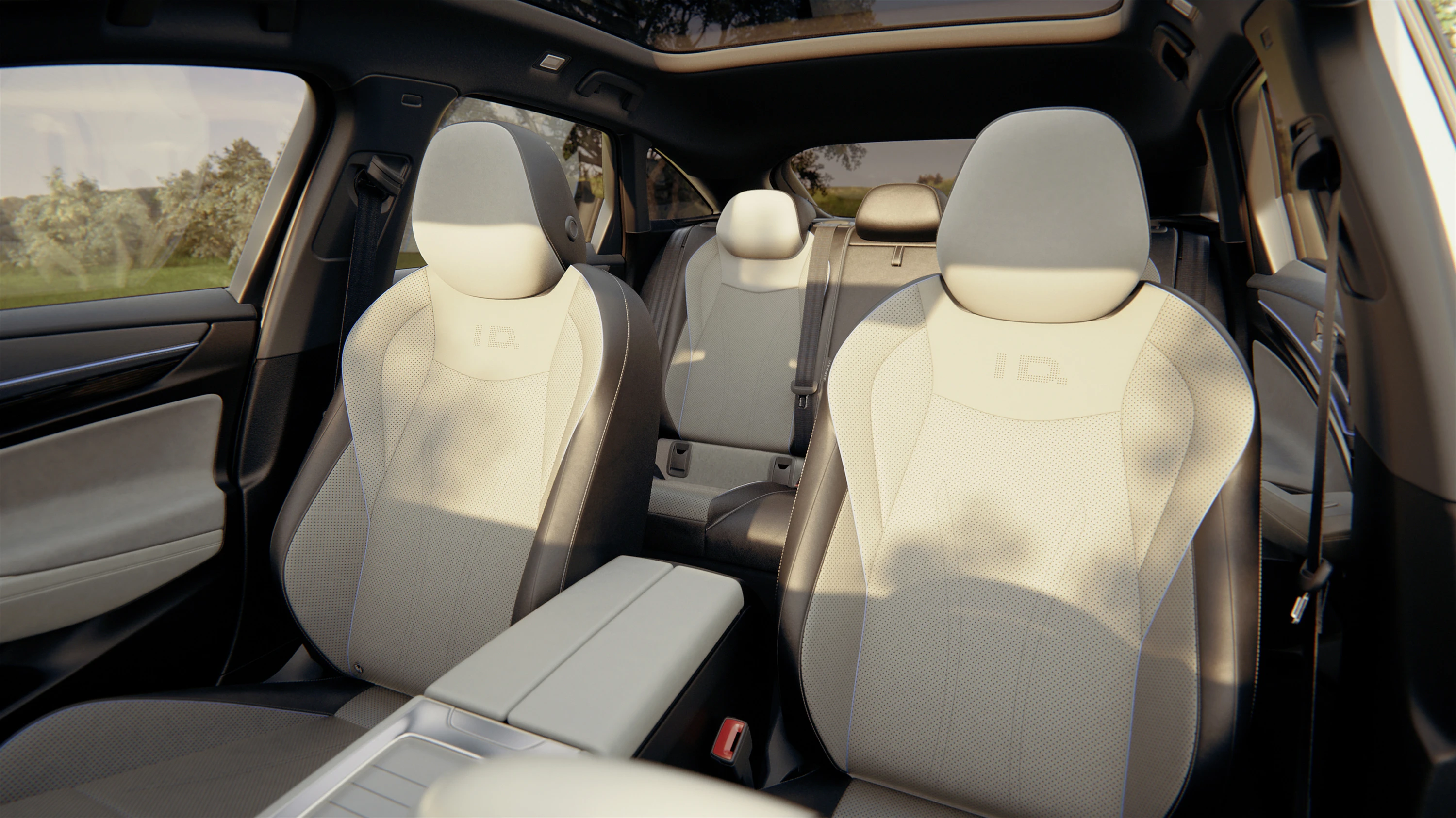 Volkswagen ID.7 Pure frontseats view