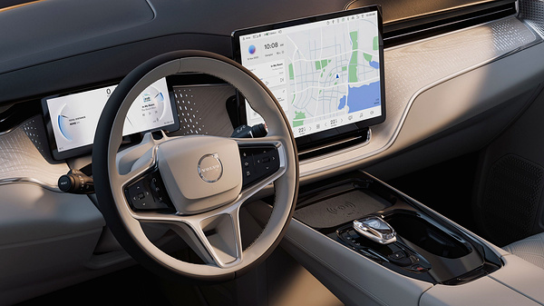 Volvo EM90 screens view