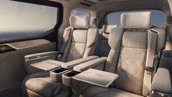 Volvo EM90 secondrowseats view