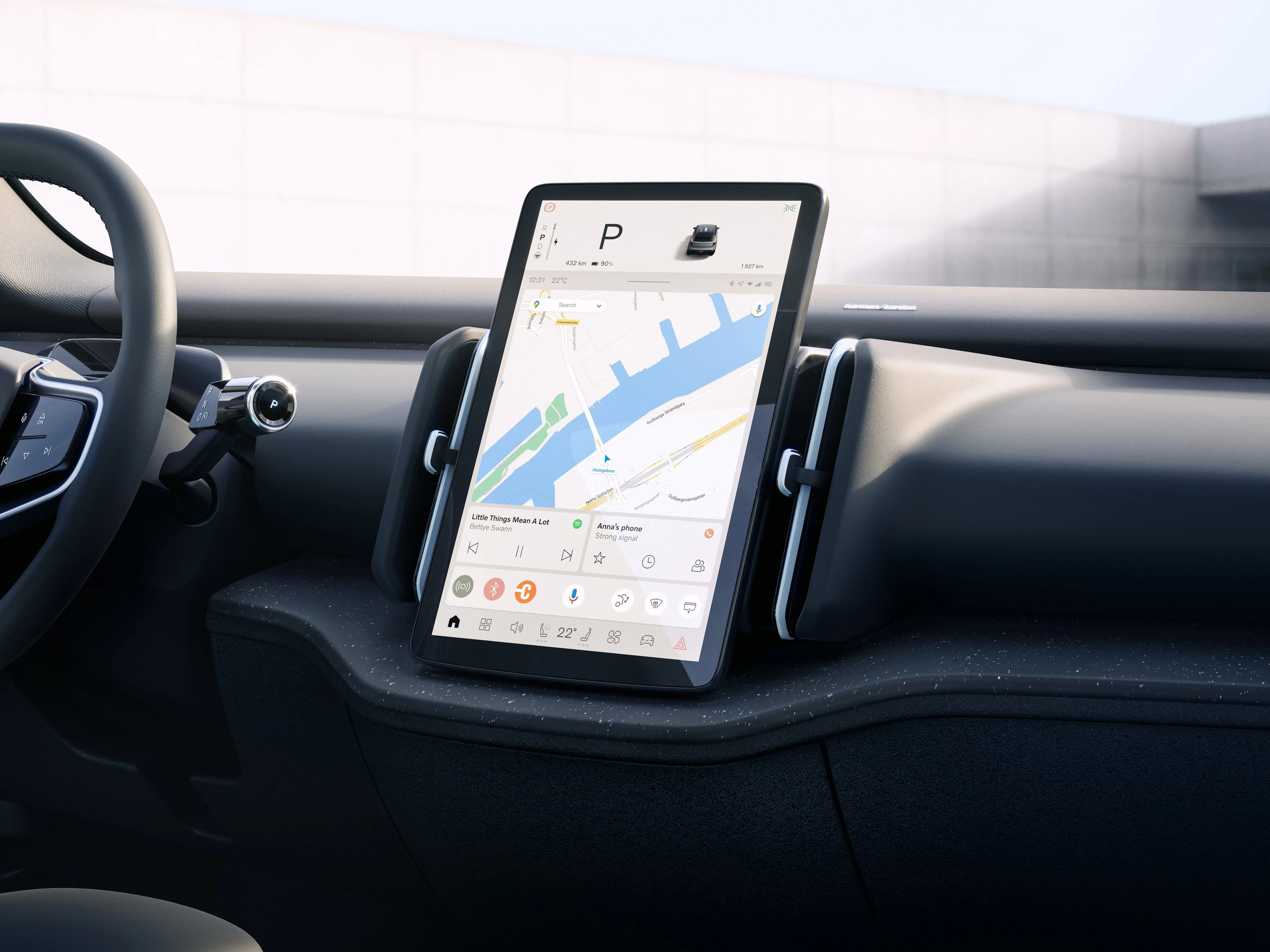 Volvo EX30 P3 screens view