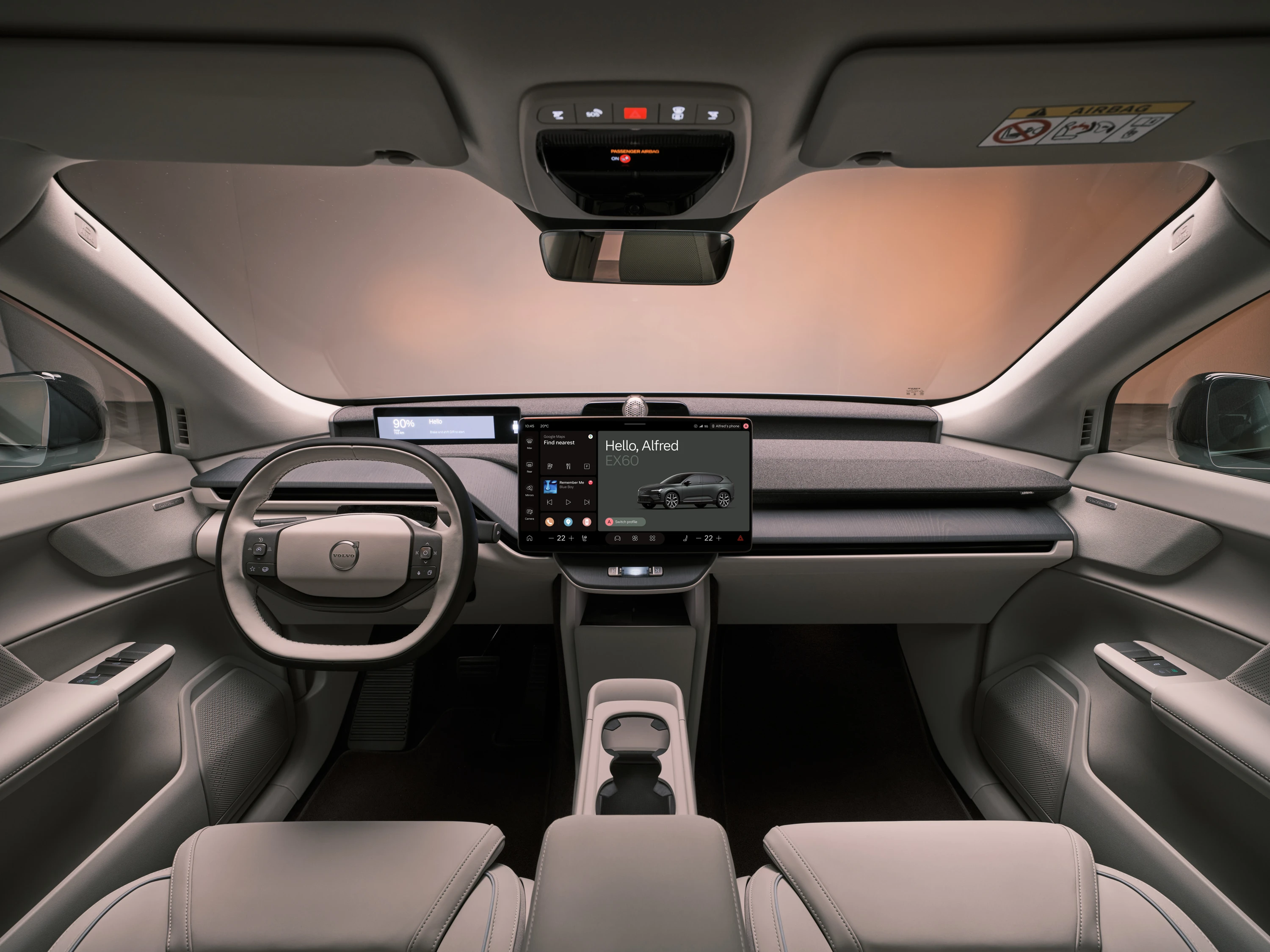 Volvo EX60 P10 AWD Electric interior view