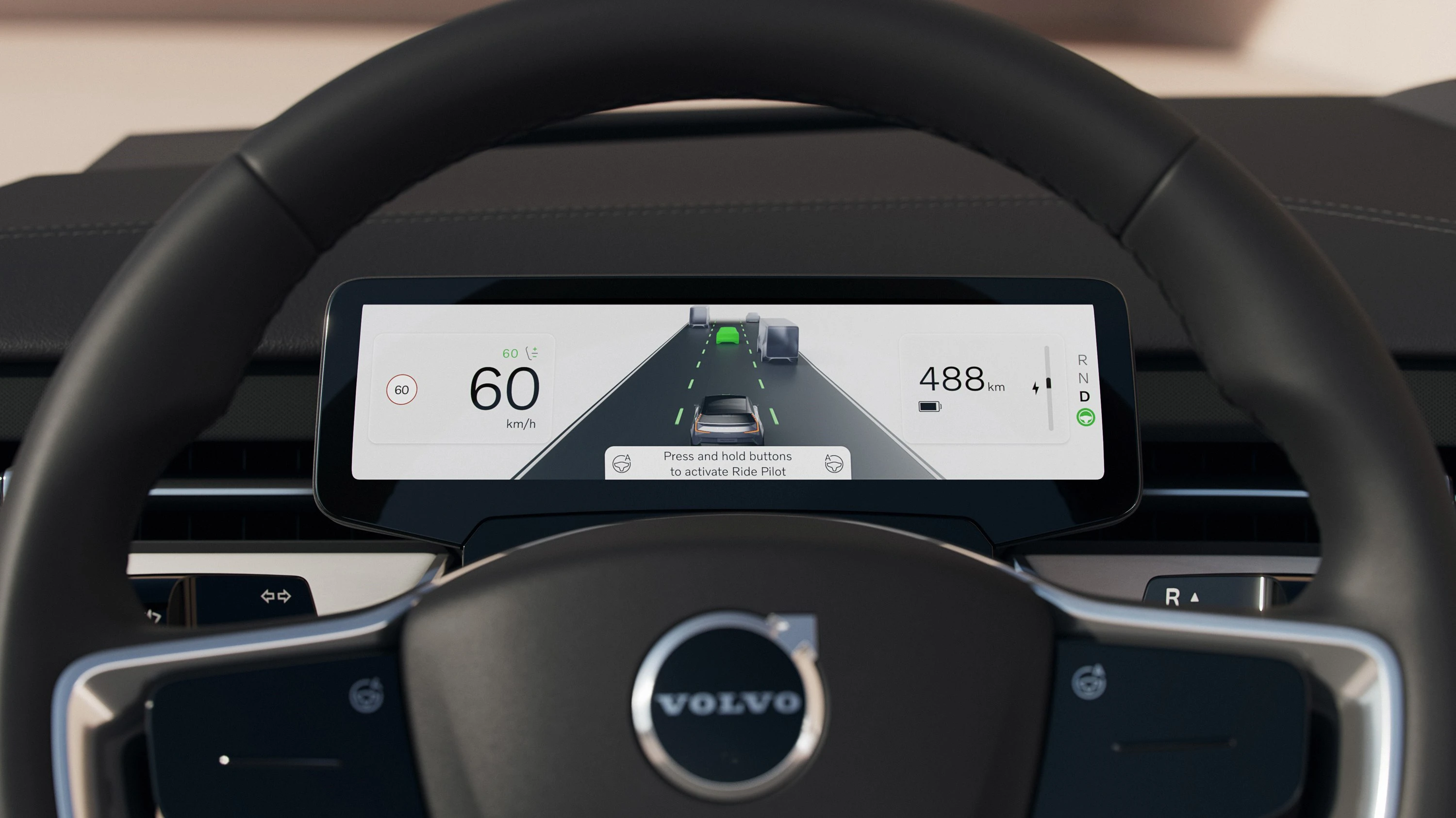 Volvo EX90 Twin Motor screens view