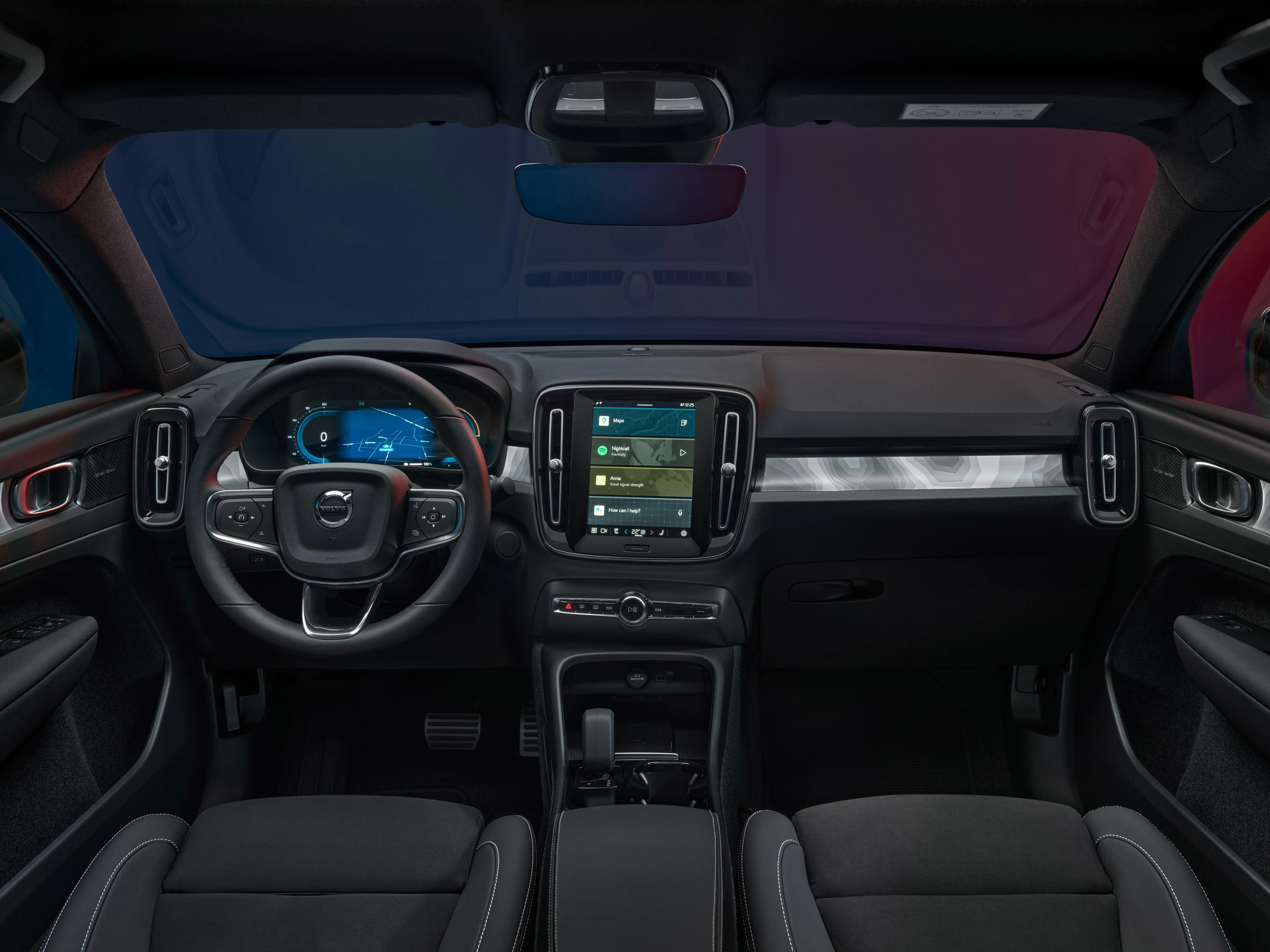 Volvo XC40 Recharge Single Motor screens view