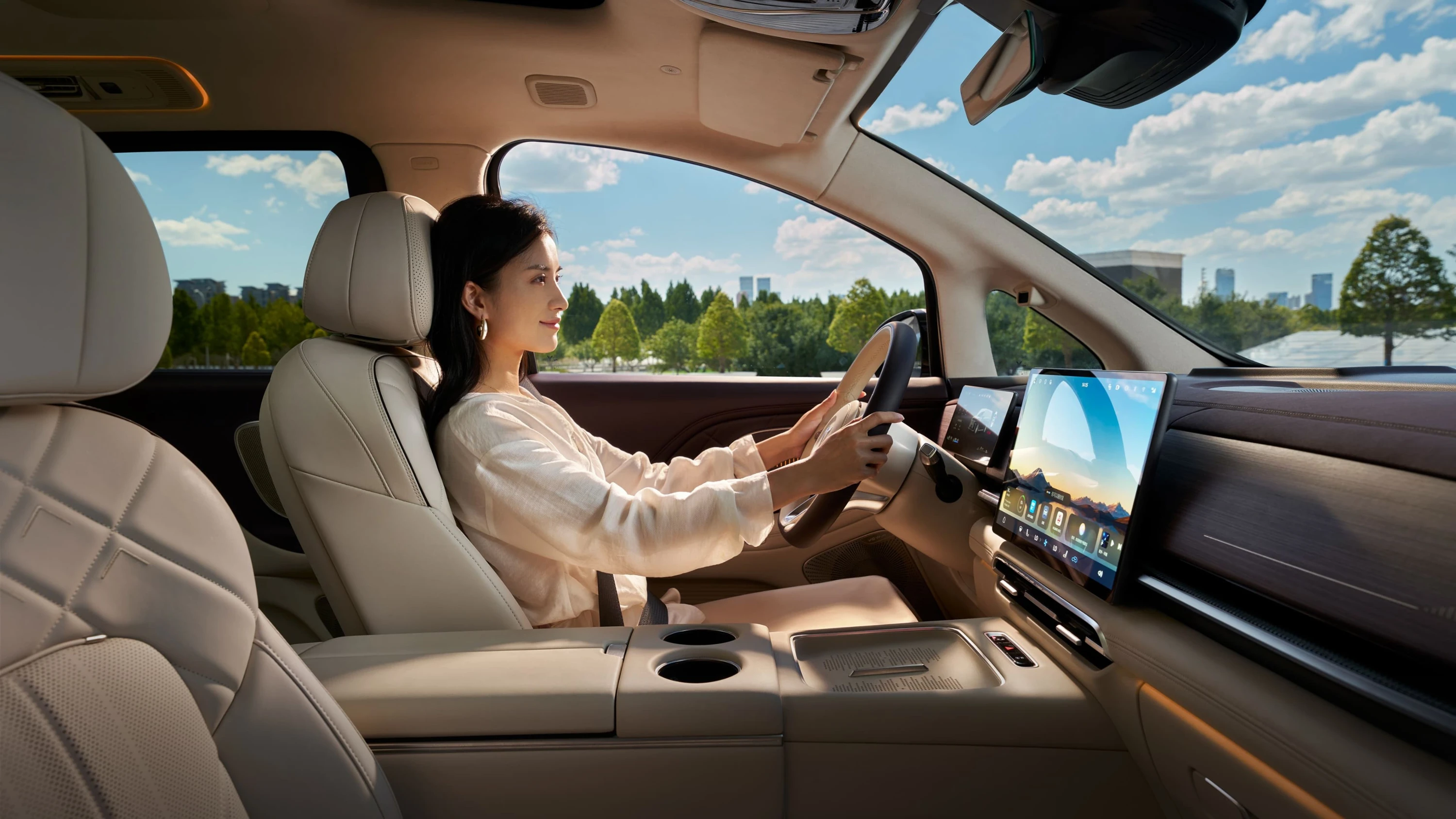 Voyah Dream Ultra Long Range Performance AWD frontseats view