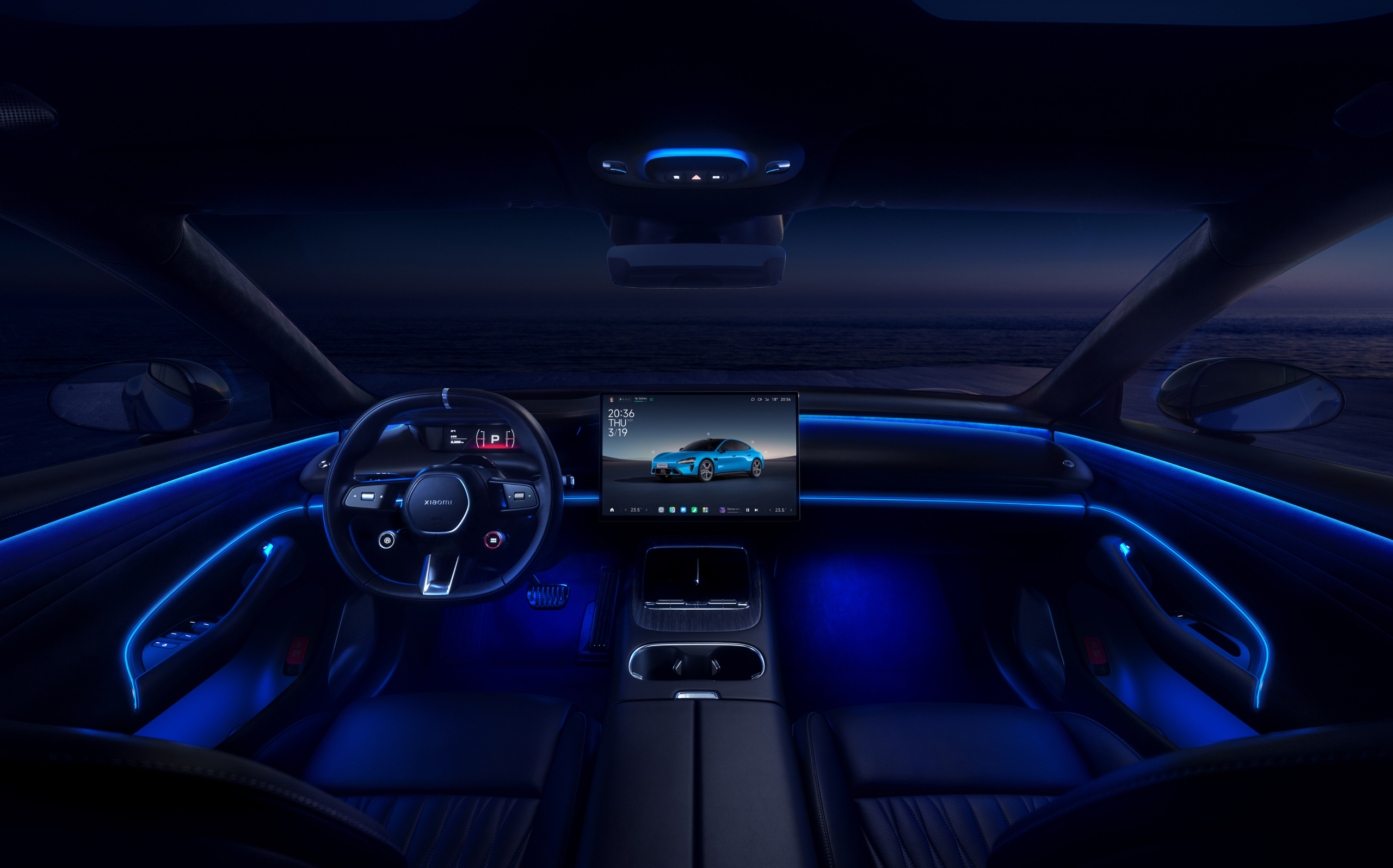 Xiaomi SU7 interior view