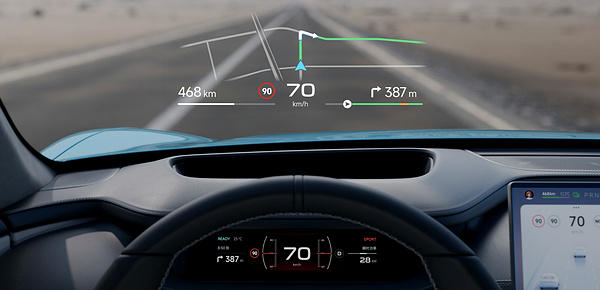 Xiaomi SU7 Pro hud view