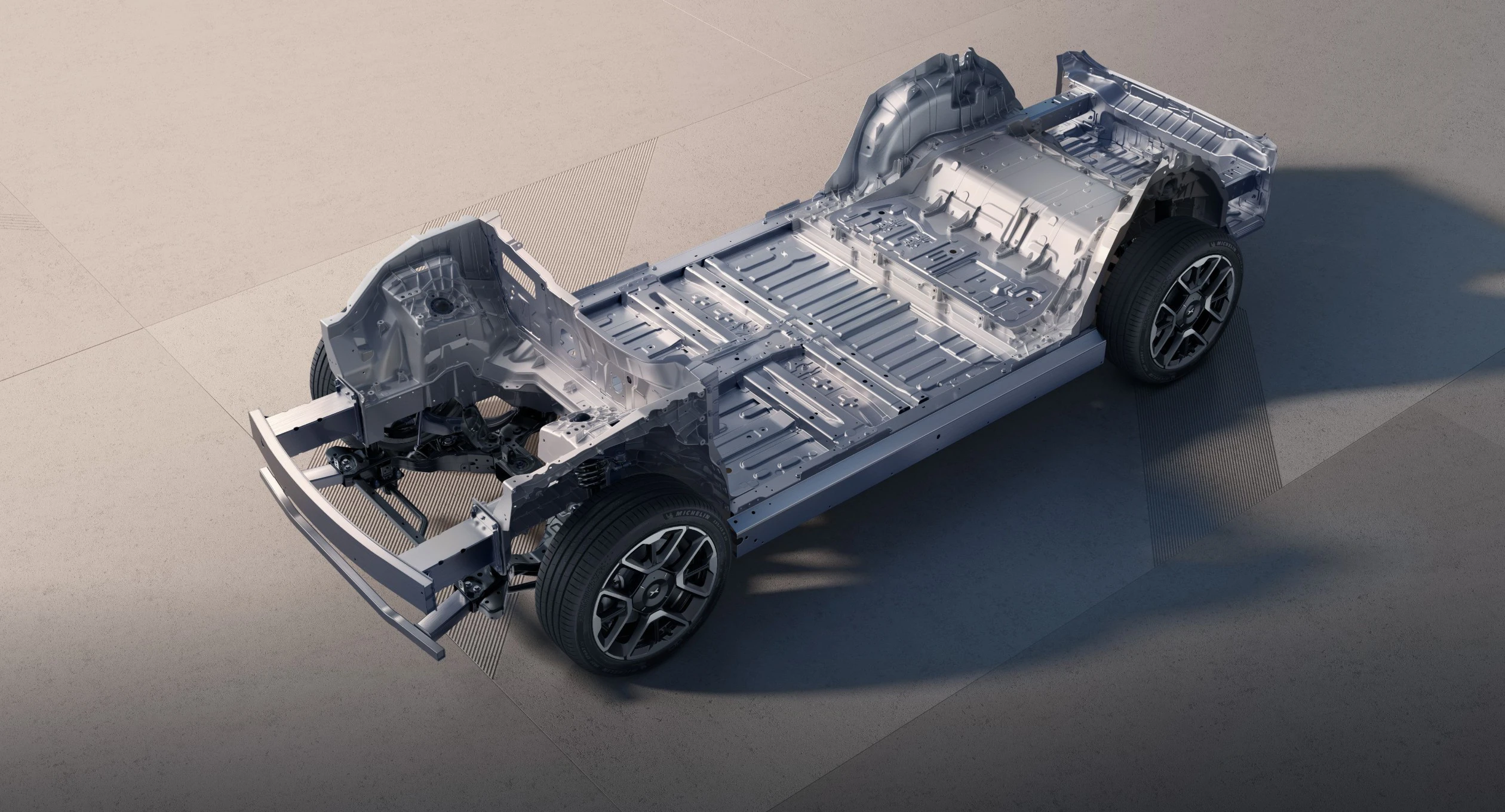 XPENG G7 602 Max chassis view