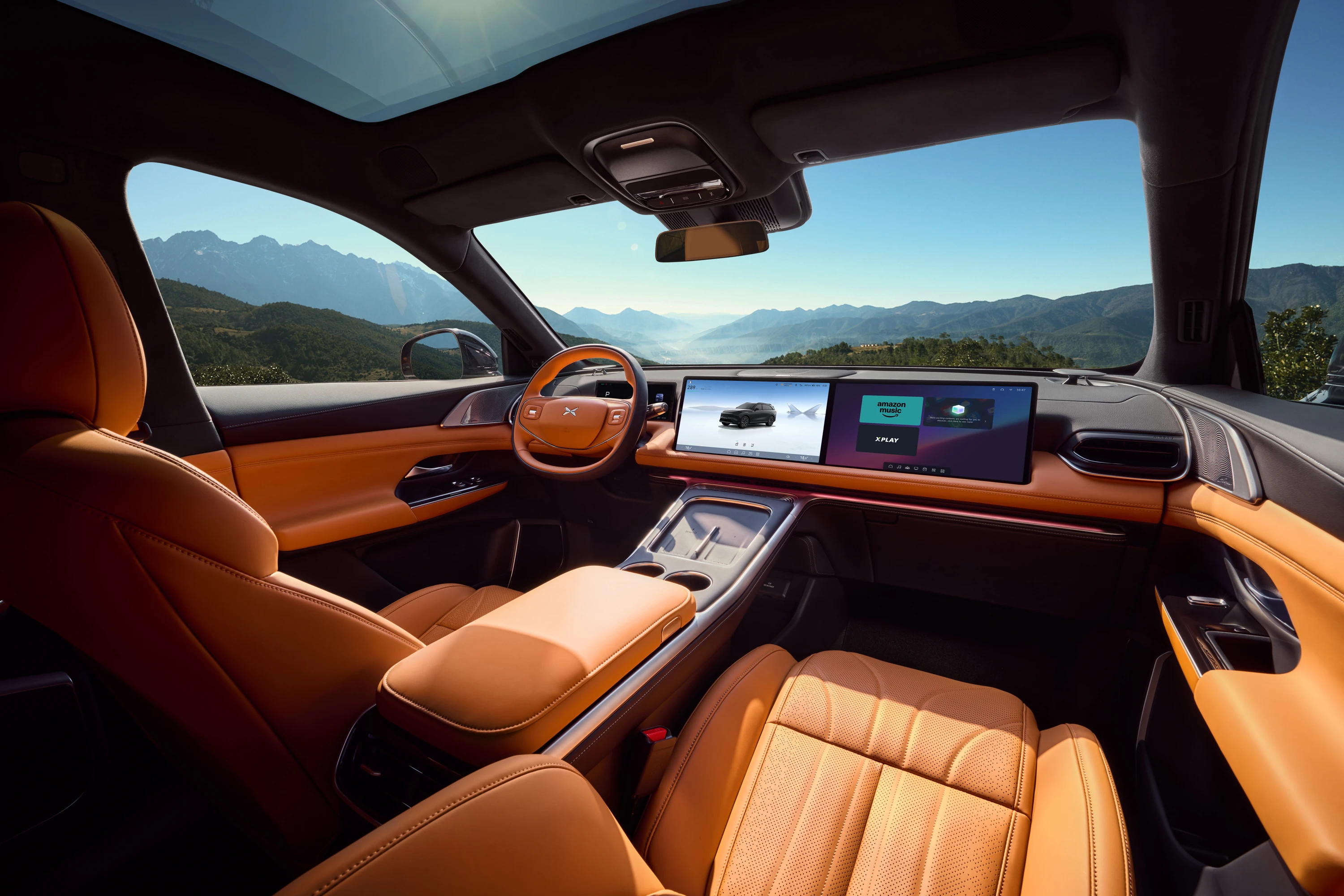 XPENG G9 AWD Performance interior view