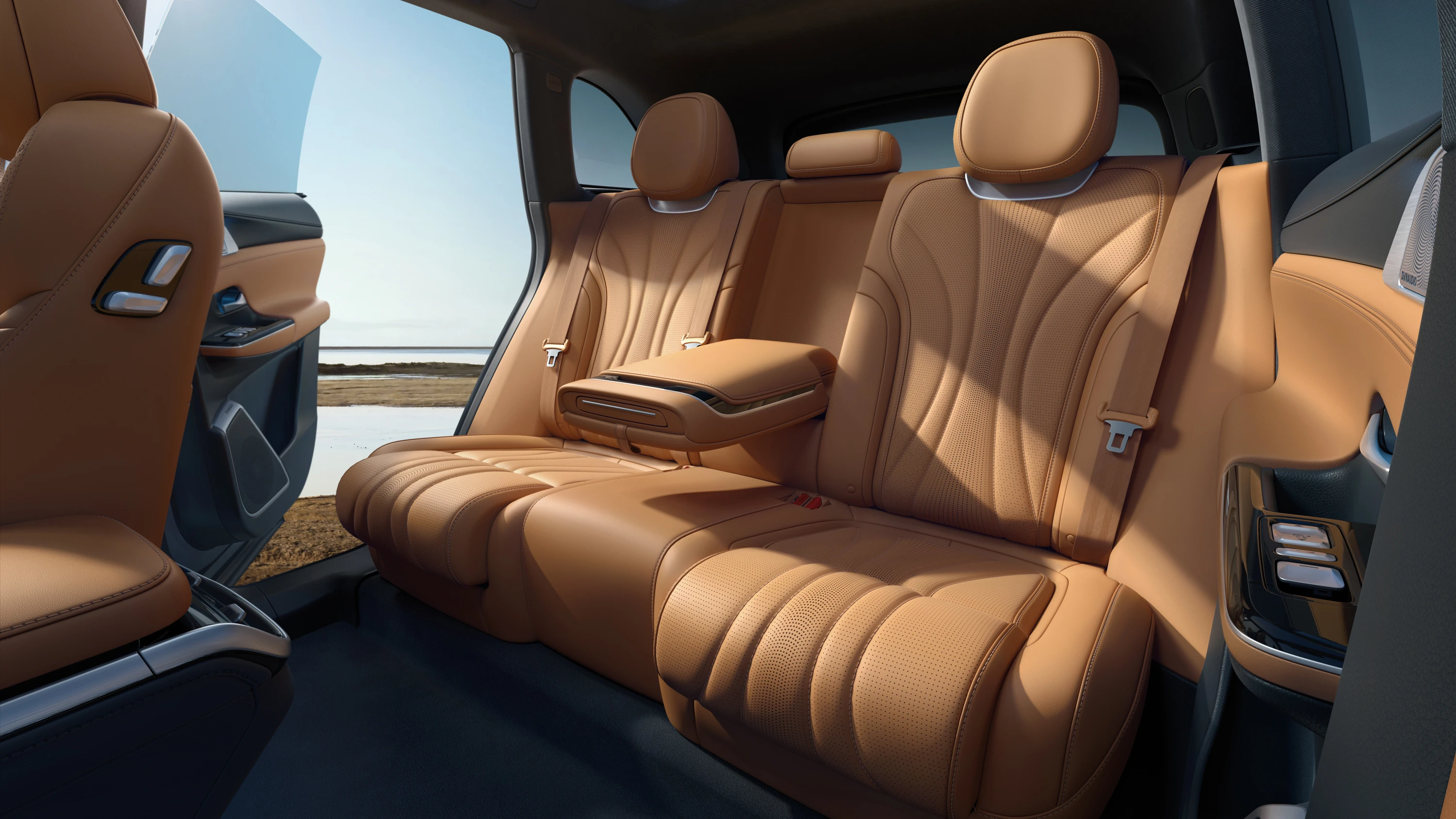 XPENG G9 RWD Long Range secondrowseats view