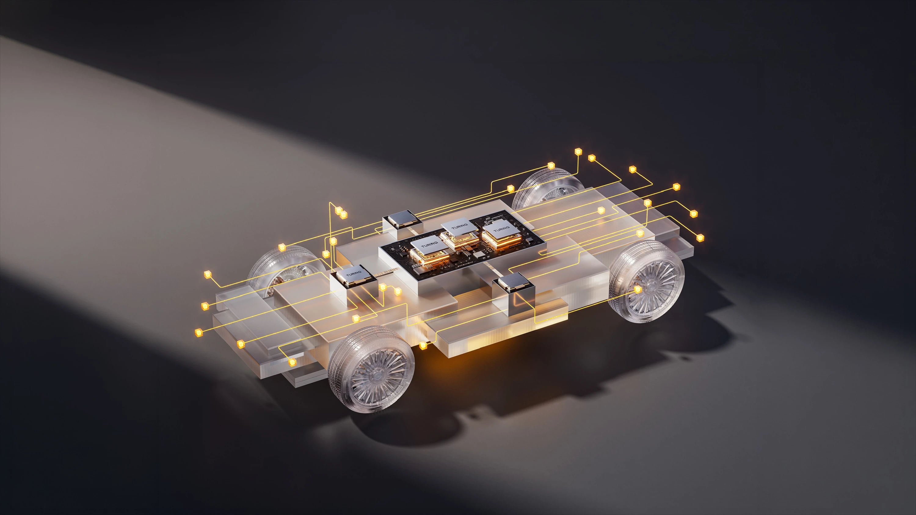XPENG GX 110 kWh AWD chassis view