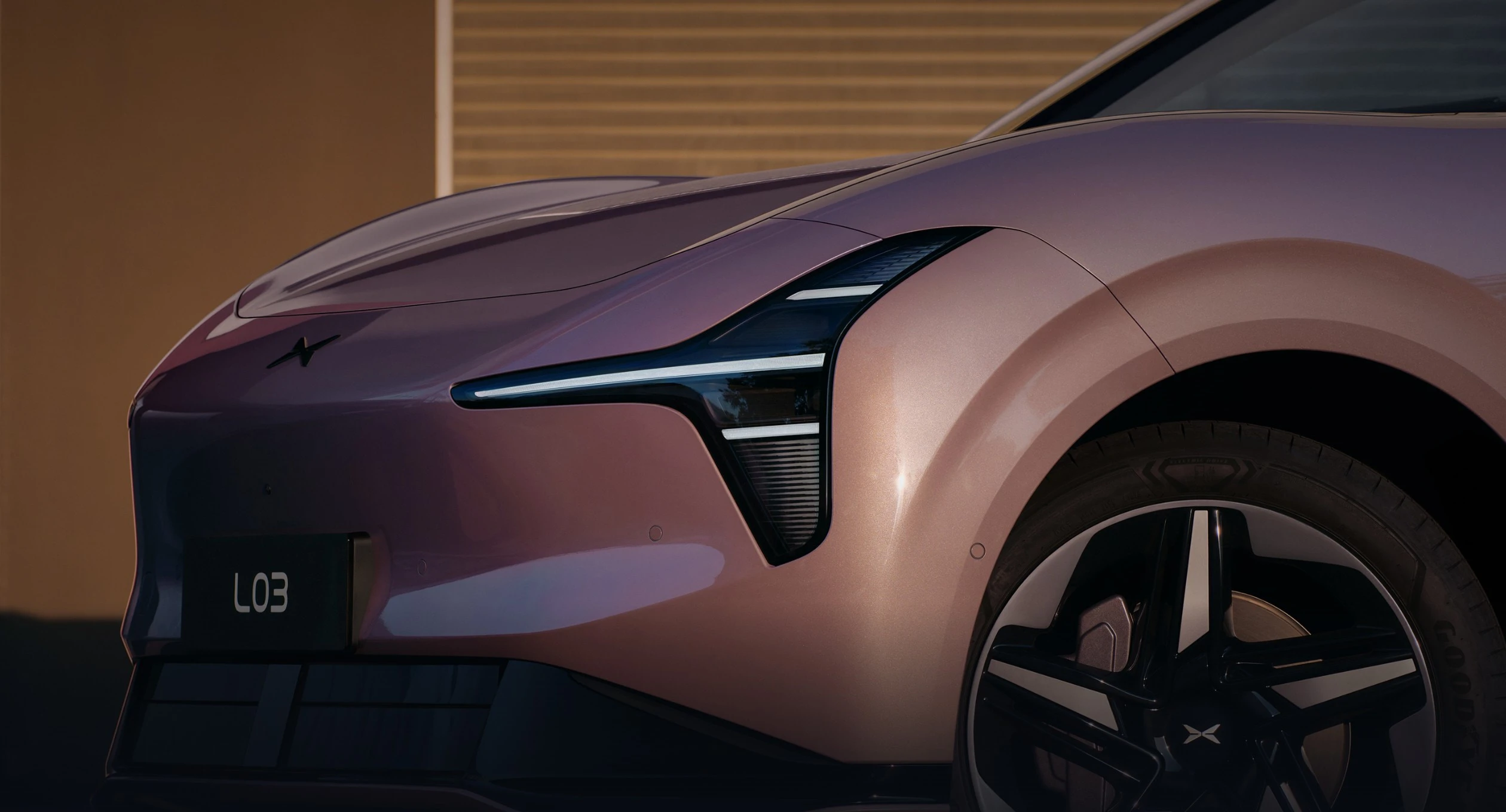 XPENG L03 58.3 kWh RWD headlights view