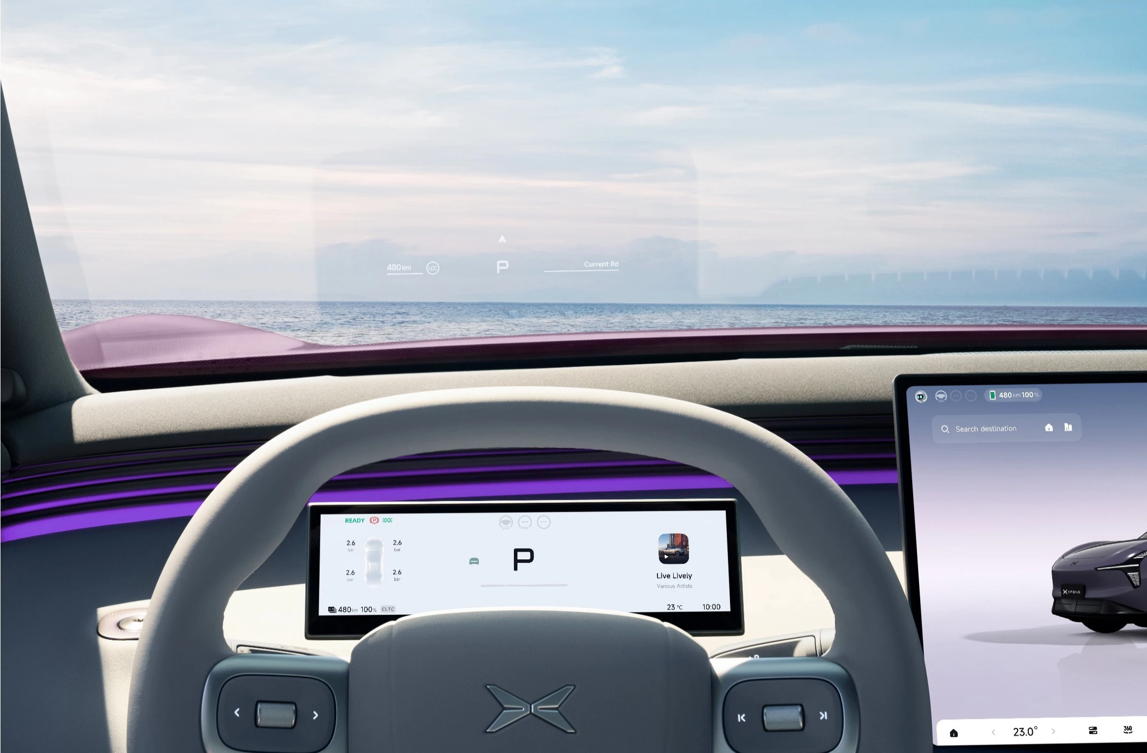 XPENG L03 71.2 kWh RWD screens view
