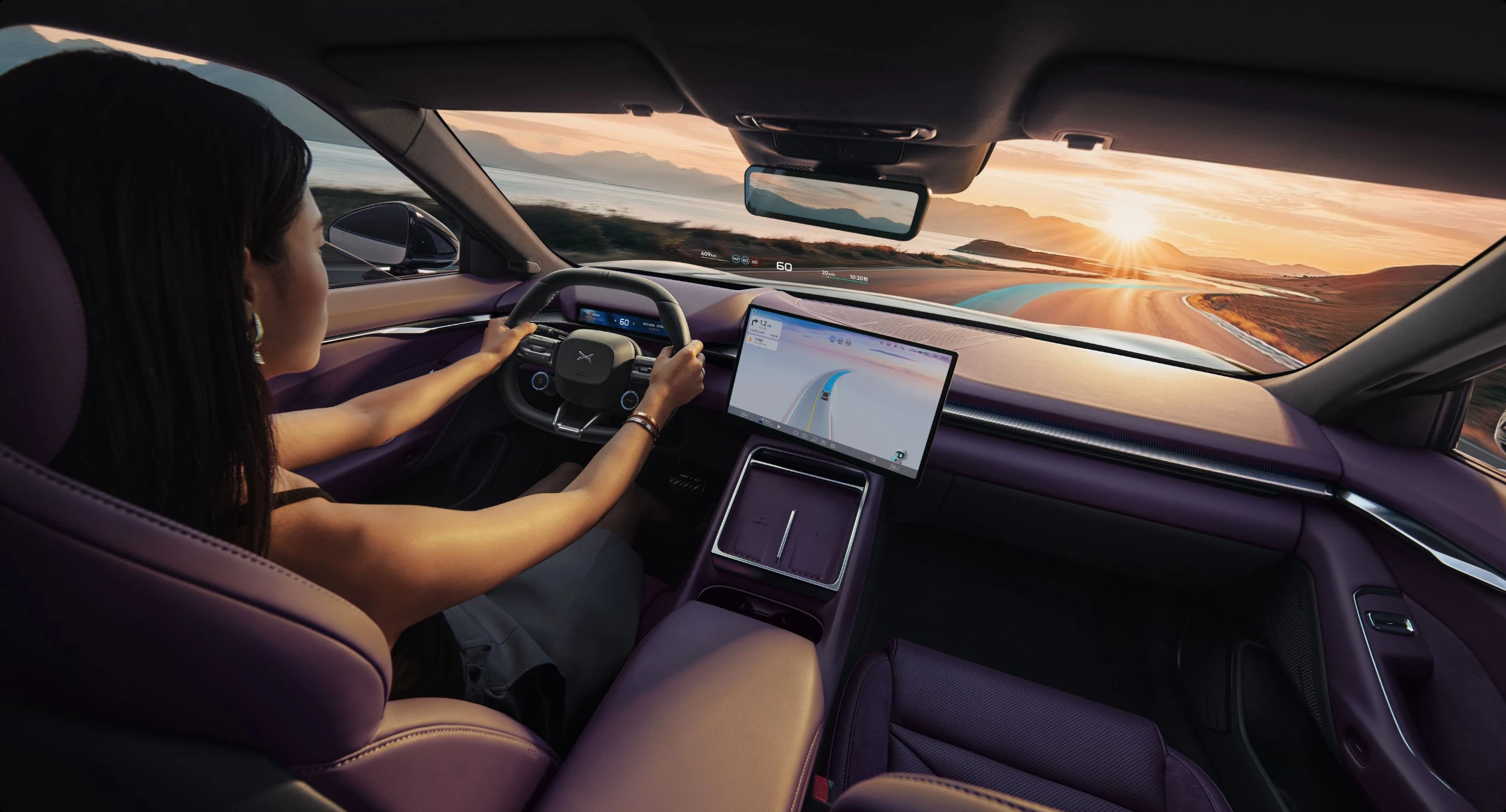 XPENG P7 750 AWD Performance interior view