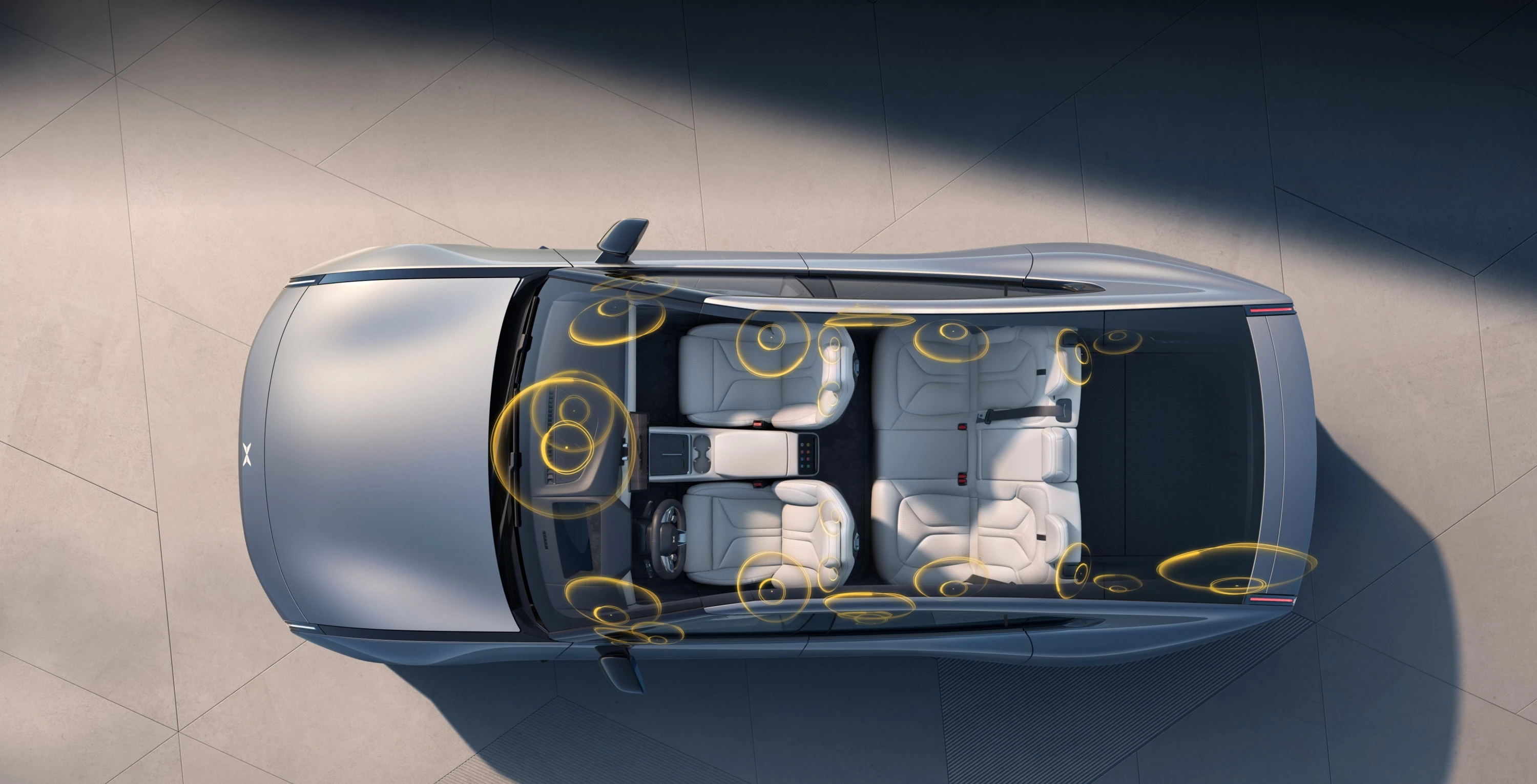 XPENG P7 750 AWD Performance technology view