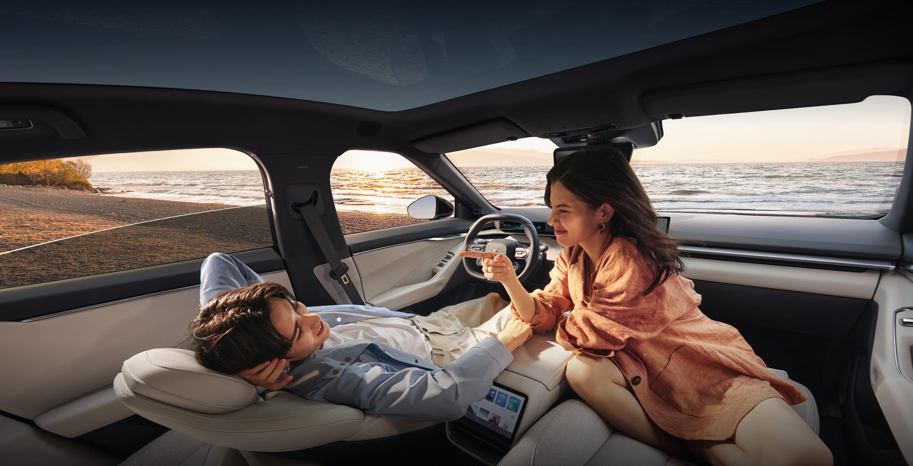 XPENG P7 750 AWD Performance interior view