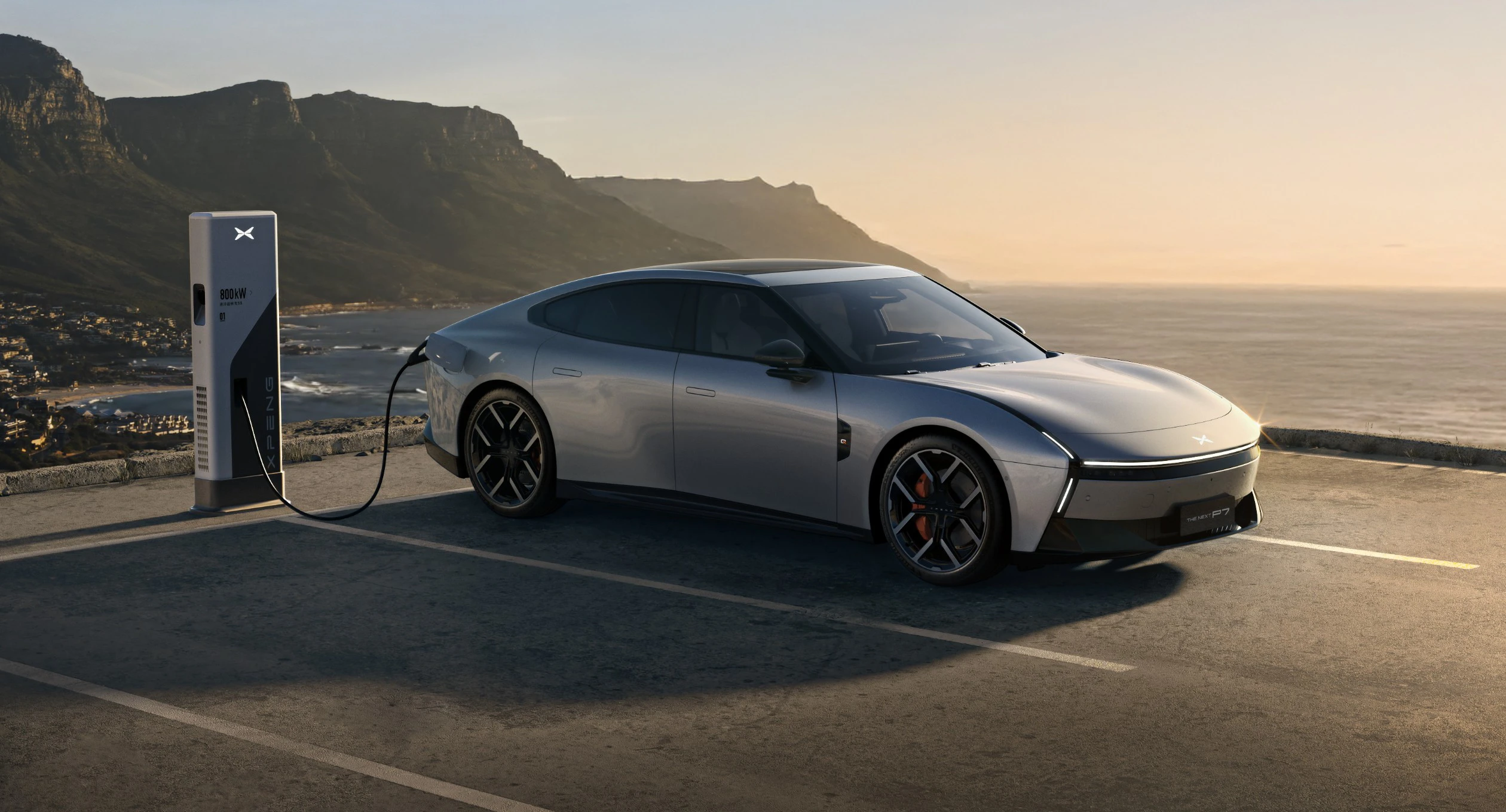 XPENG P7 750 AWD Performance charging view