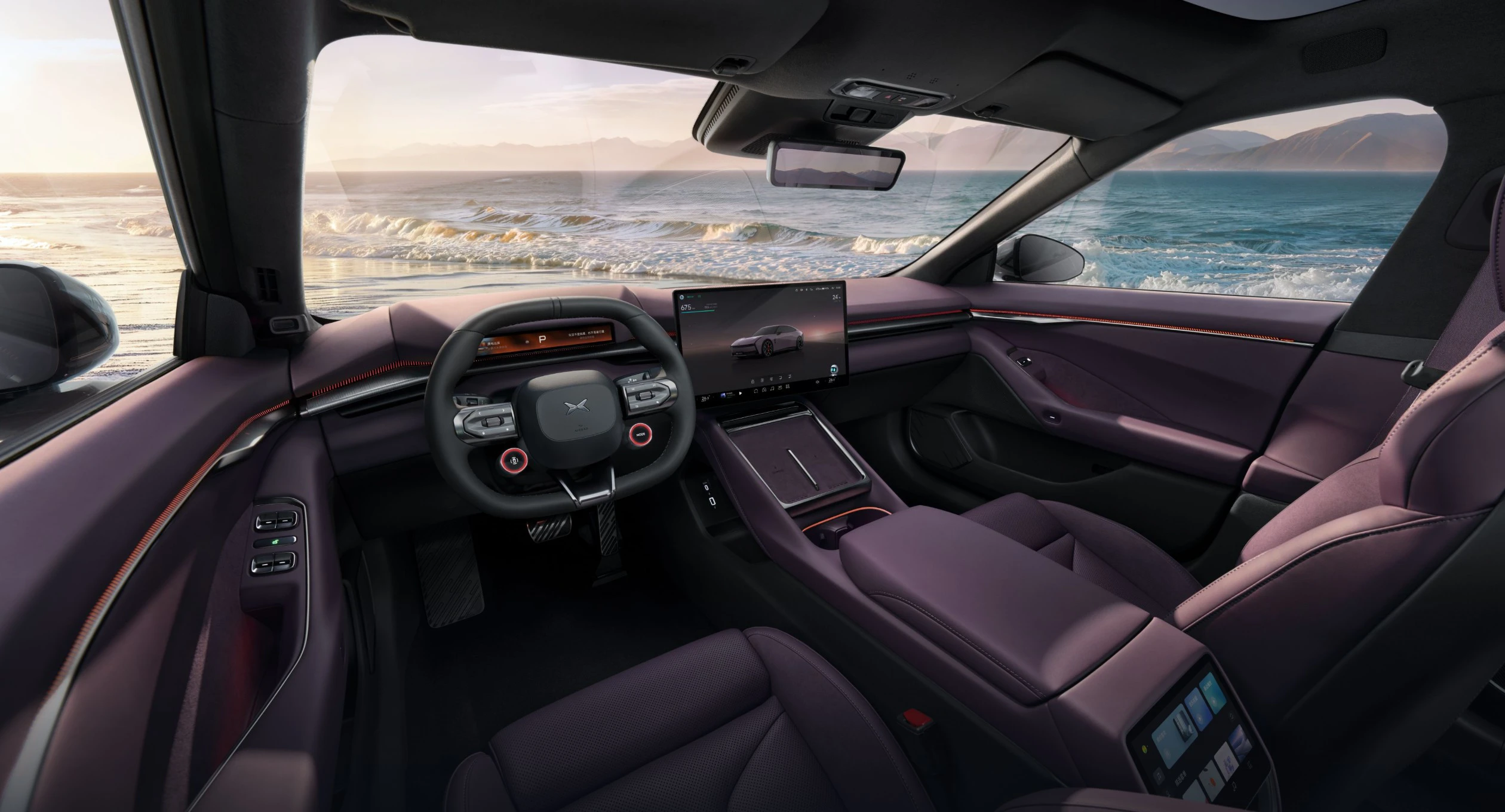 XPENG P7 750 AWD Performance interior view