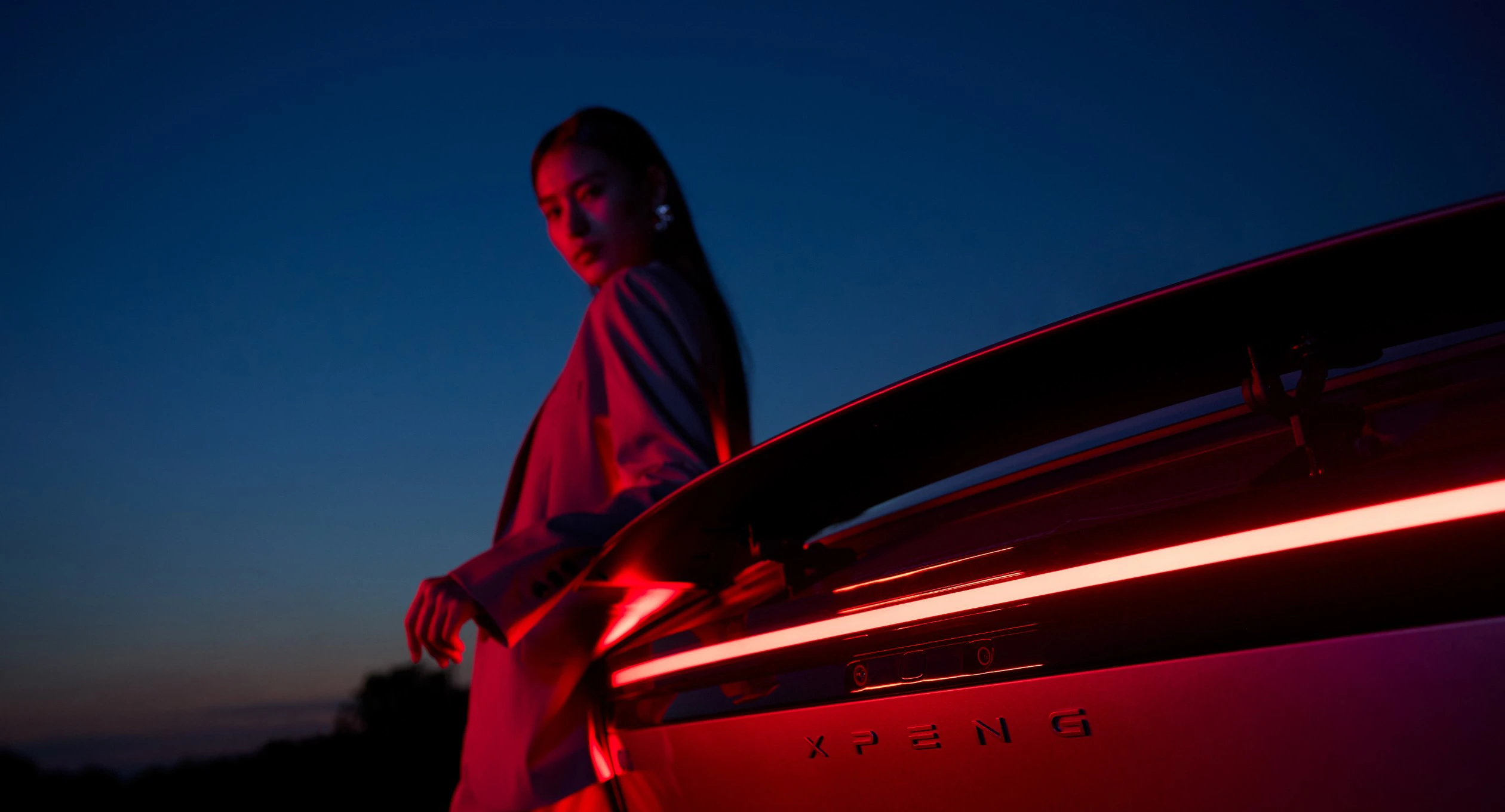 XPENG P7 750 AWD Performance taillights view