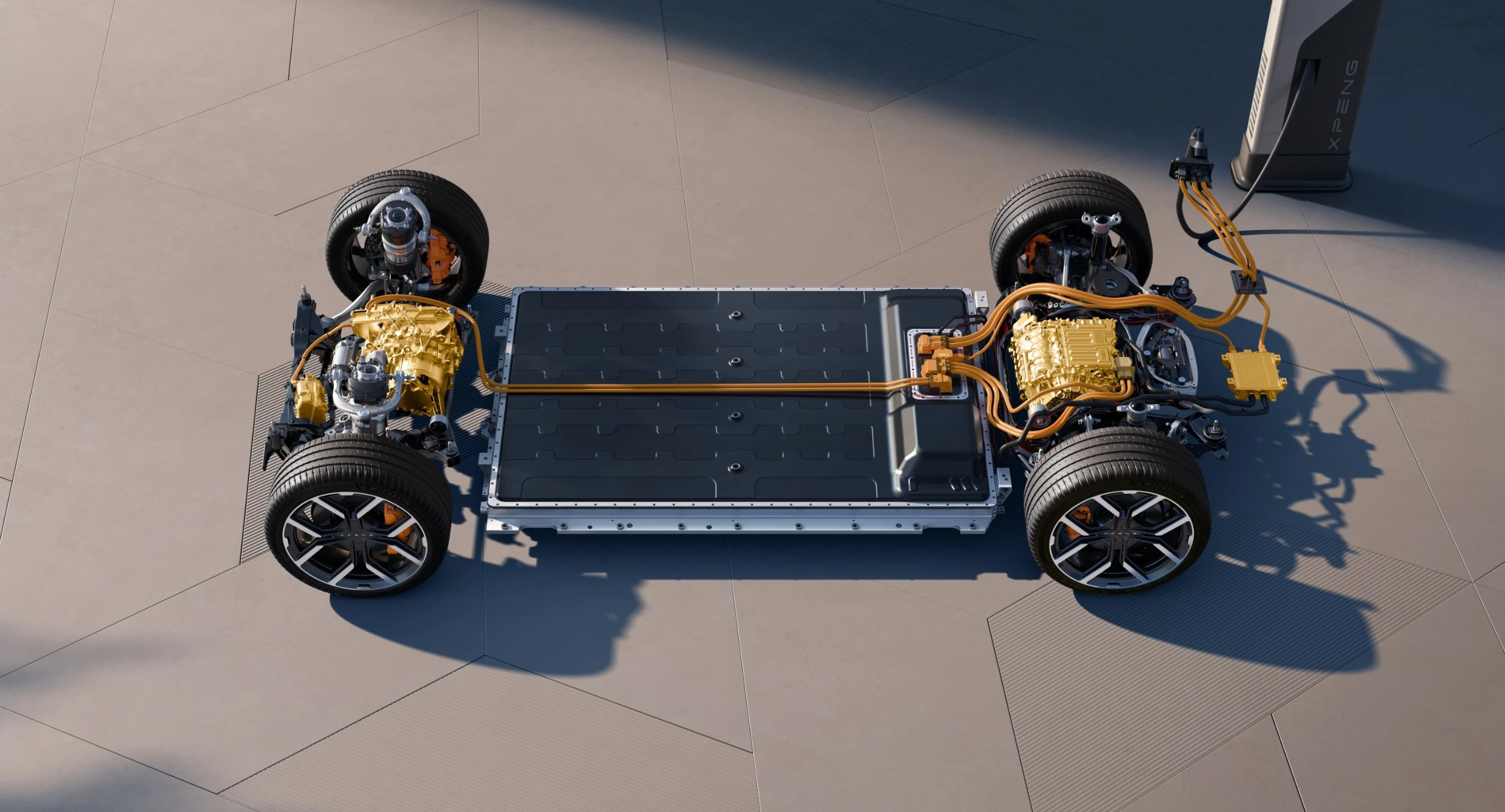 XPENG P7 750 AWD Performance technology view
